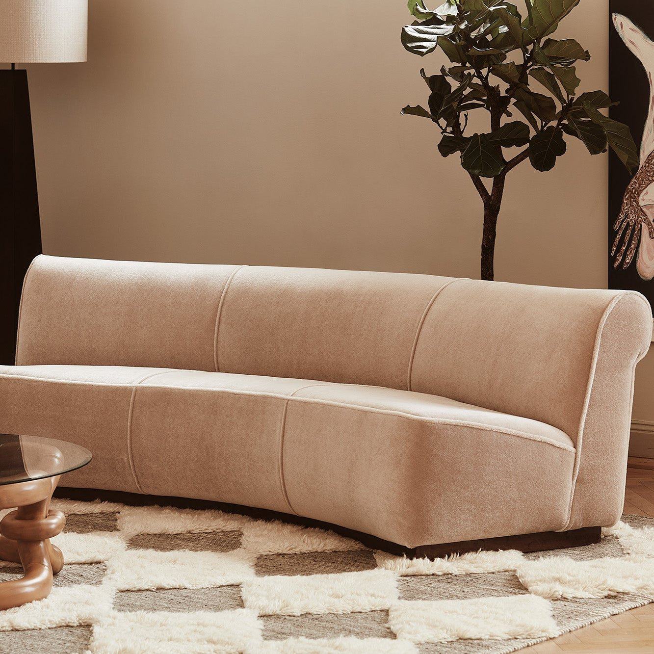 Paris Sofa Baby Velvet Mohair