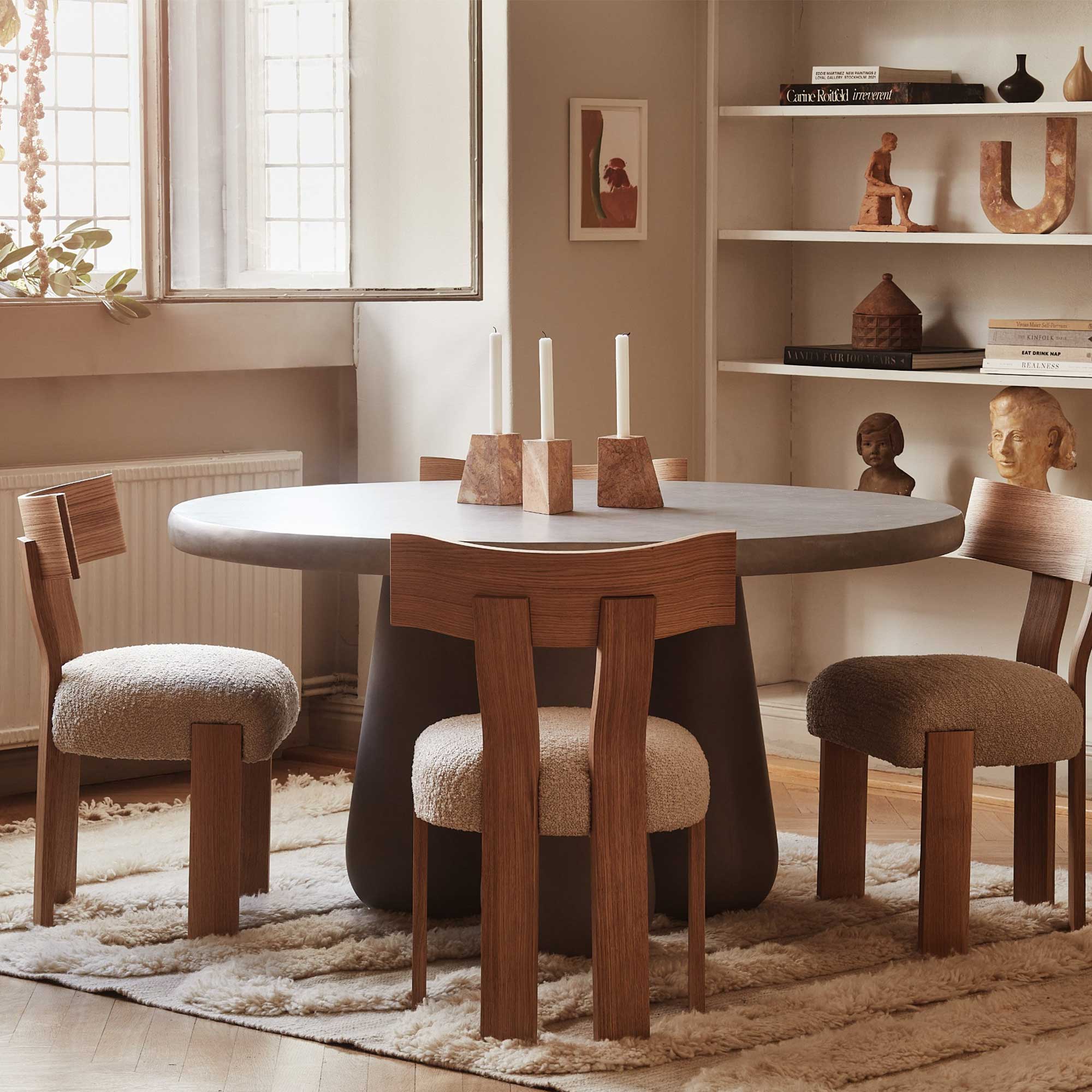 Snake Rya Rug Off White