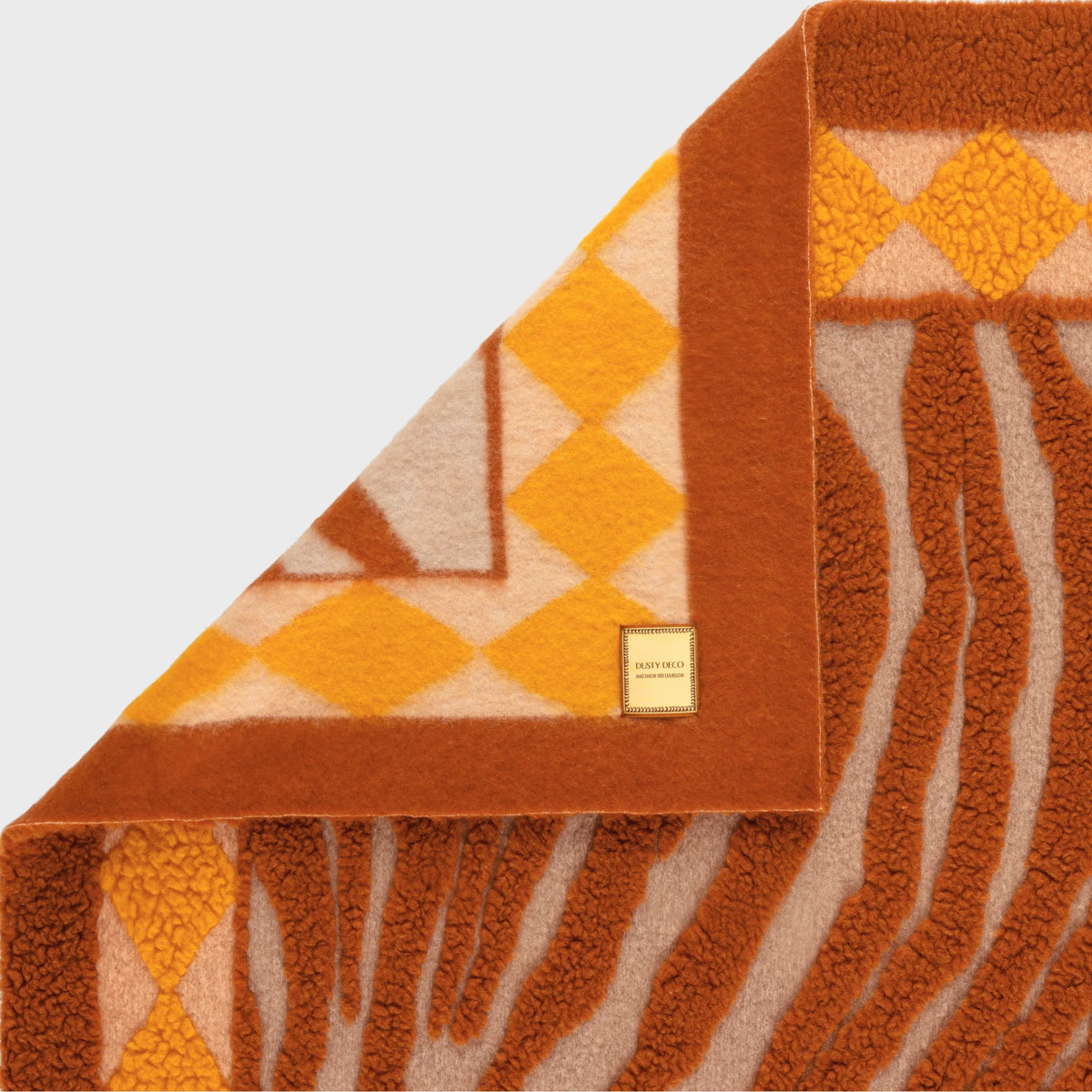 Wildcat Throw Brown Peach