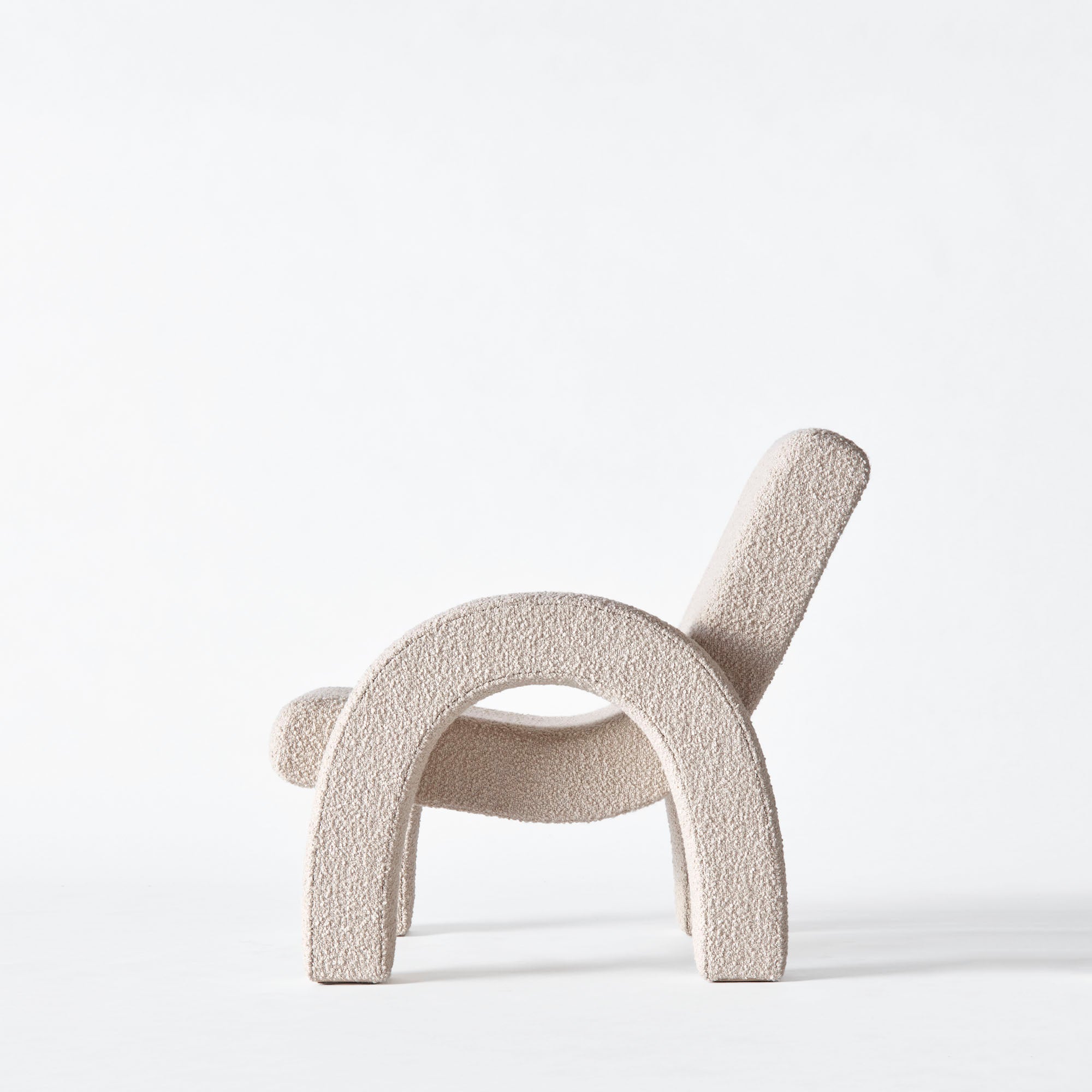 Arco Lounge Chair Small Boucle Beige