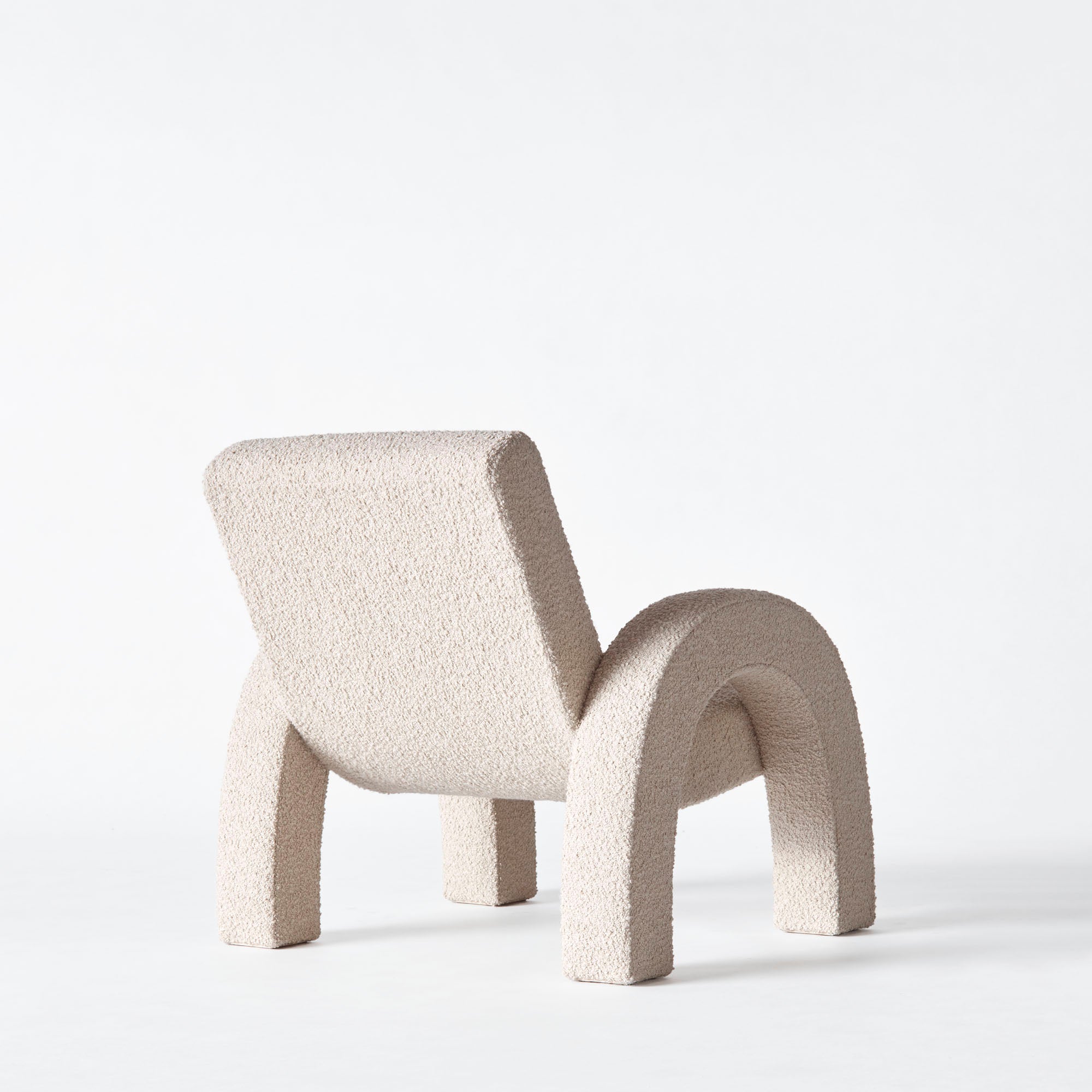Arco Lounge Chair Small Boucle Beige
