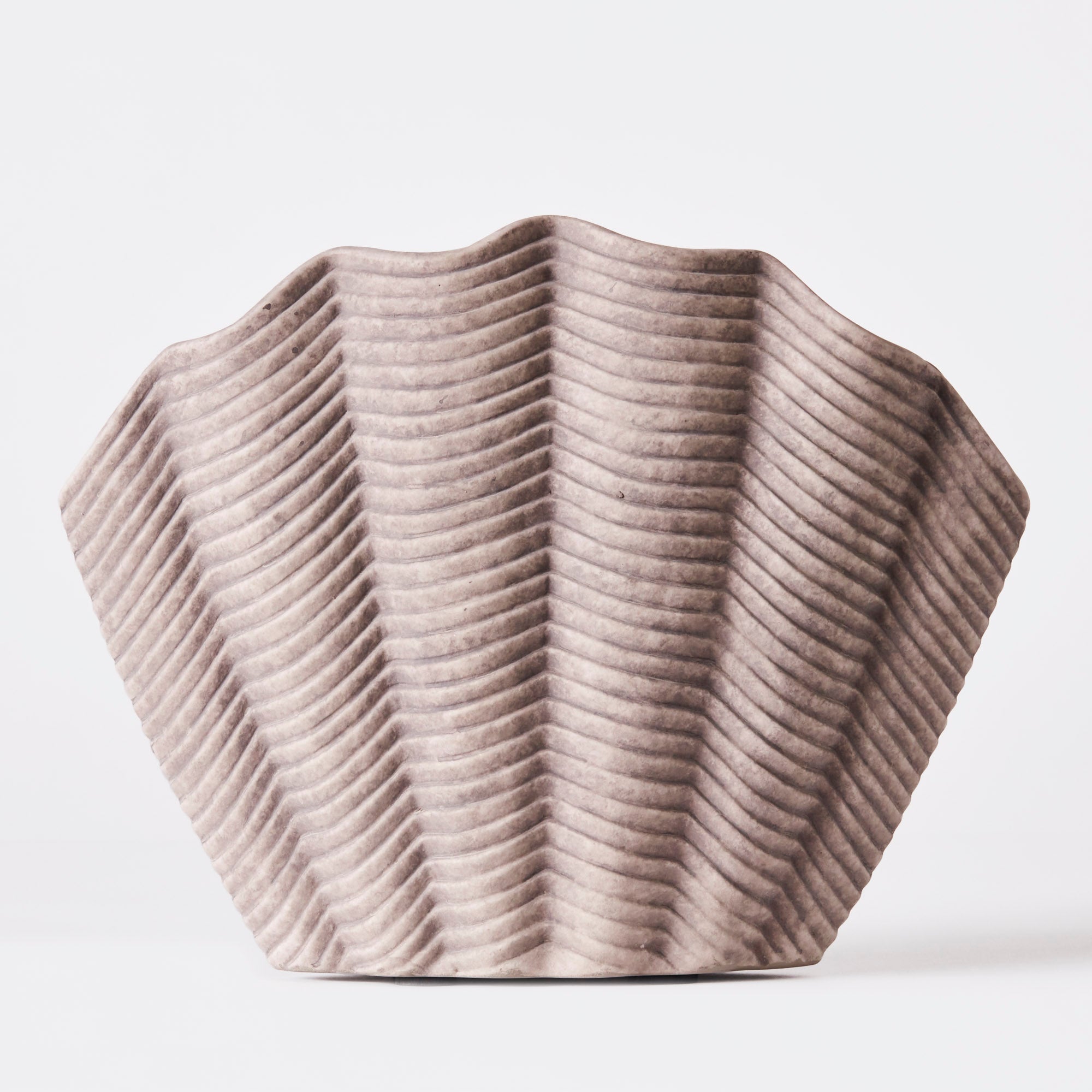 Concha Vase Large Grey