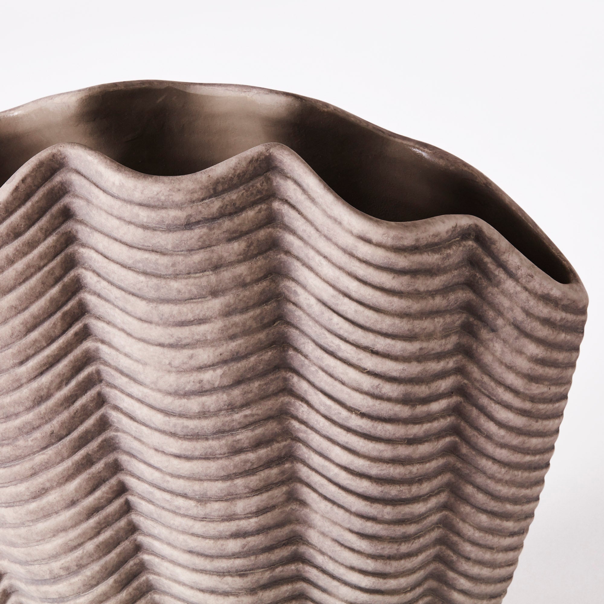 Concha Vase Large Grey