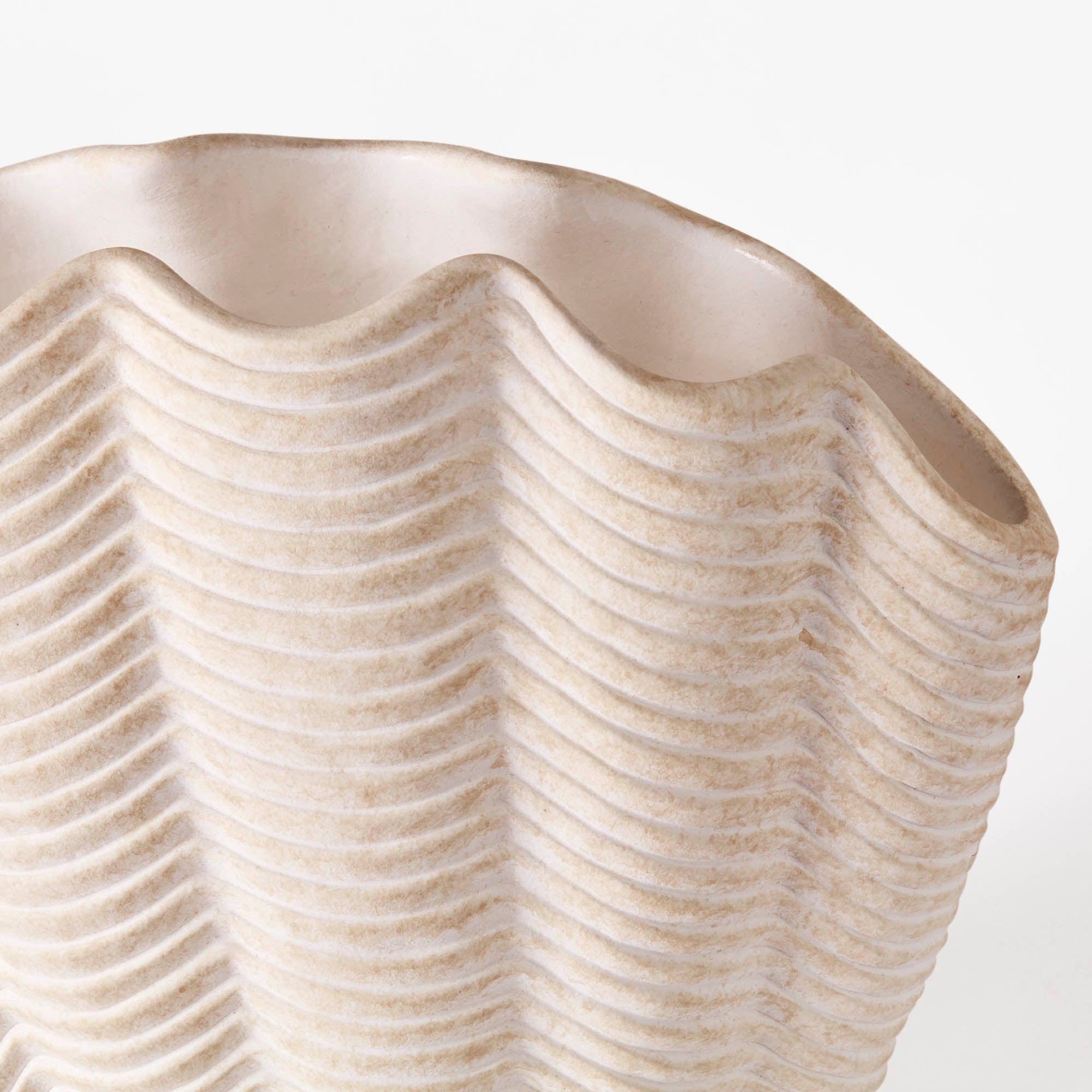 Concha Vase Large White