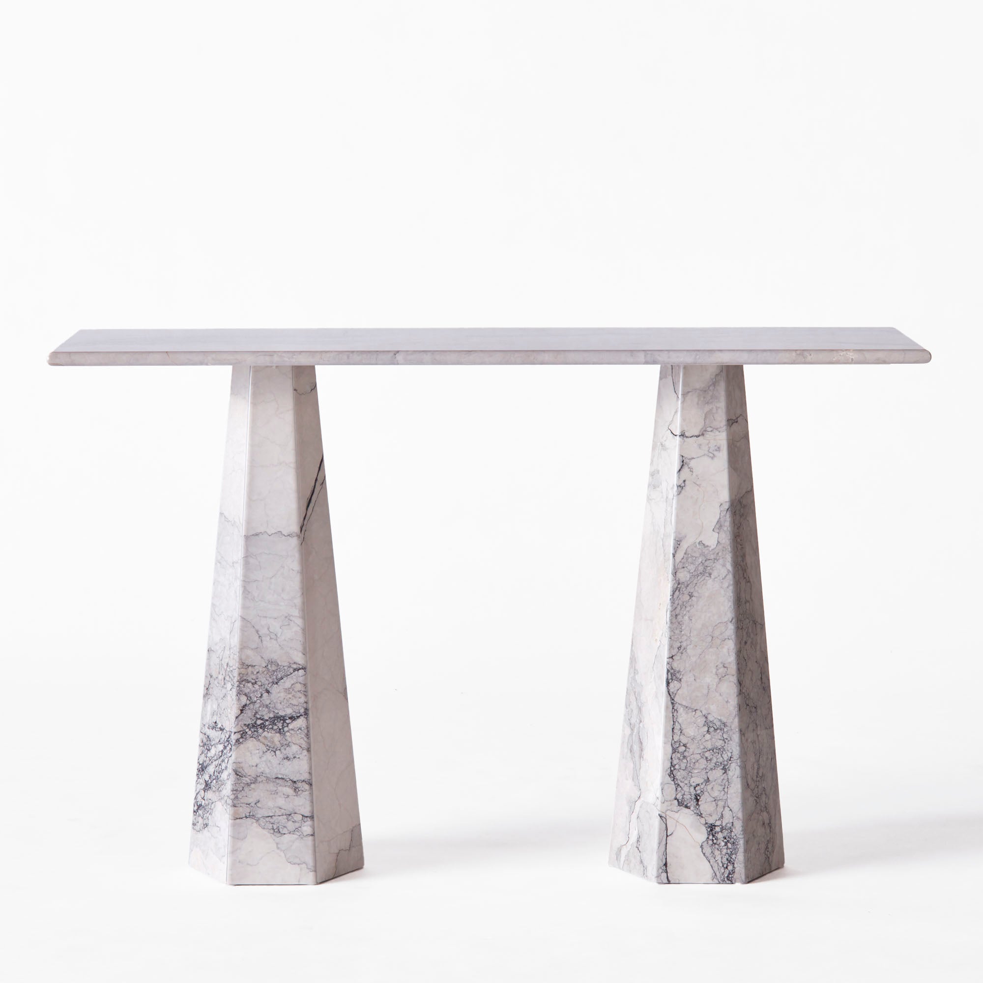 Hexagon Console Table Albanian Grey