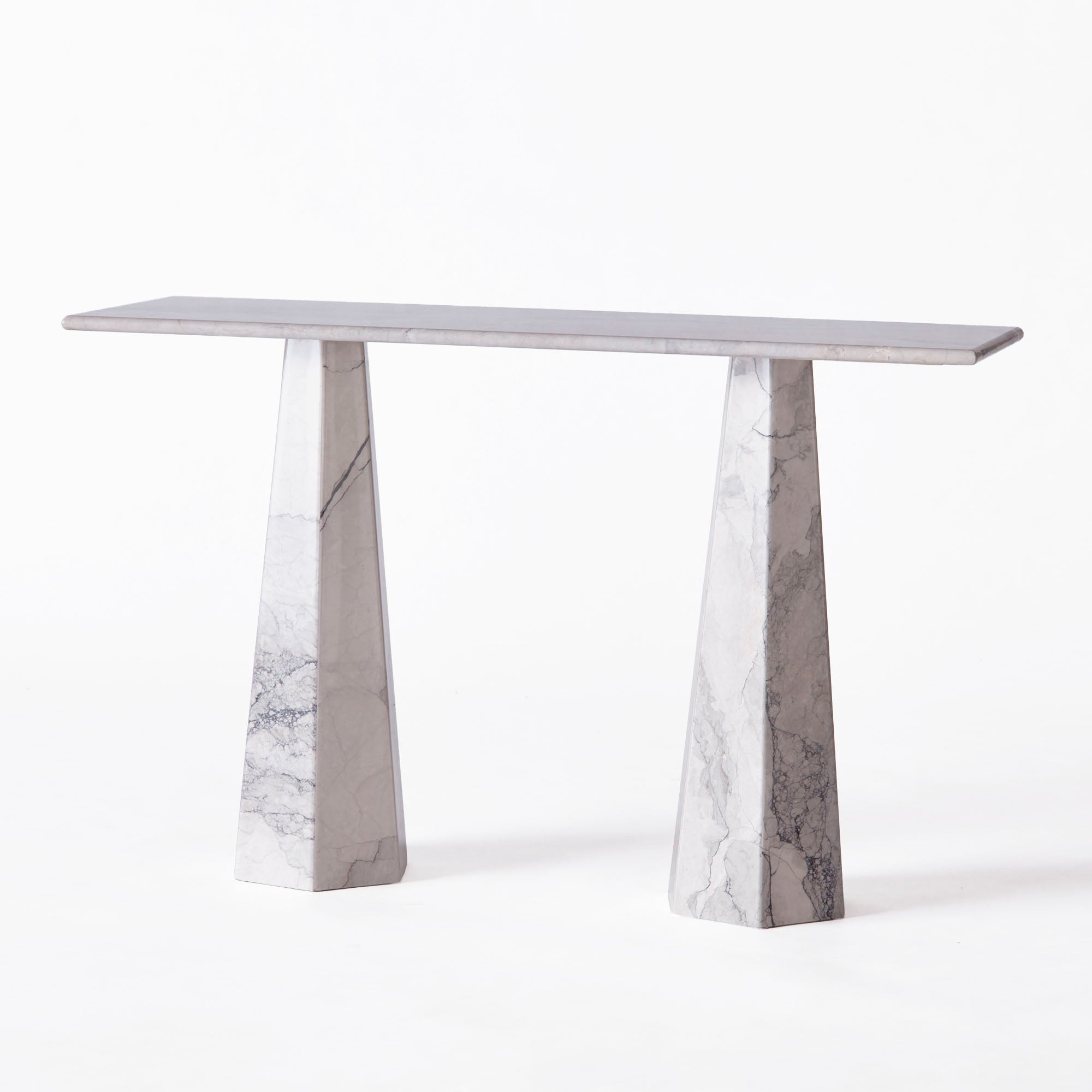 Hexagon Console Table Albanian Grey
