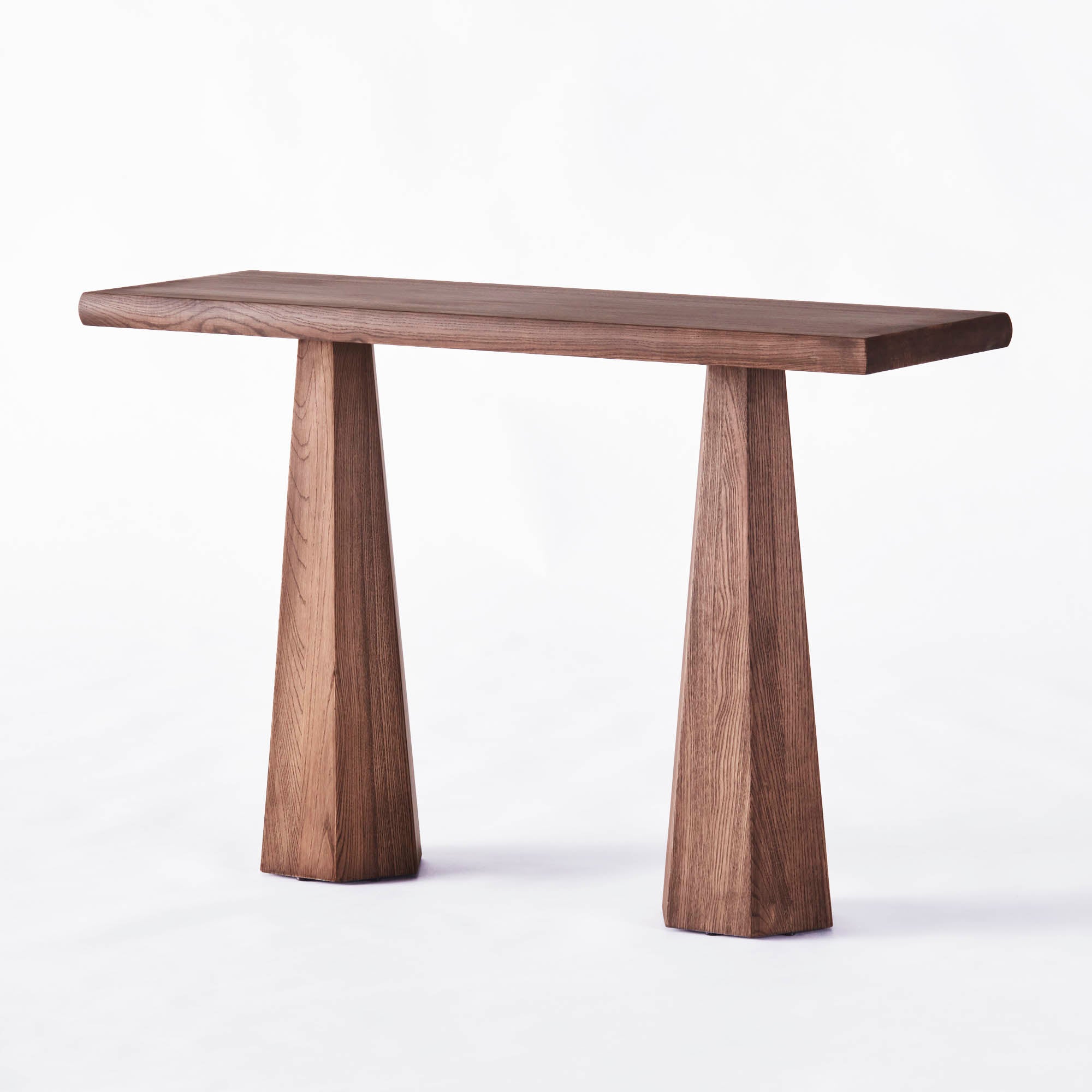 Hexagon Console Table Stained Ash