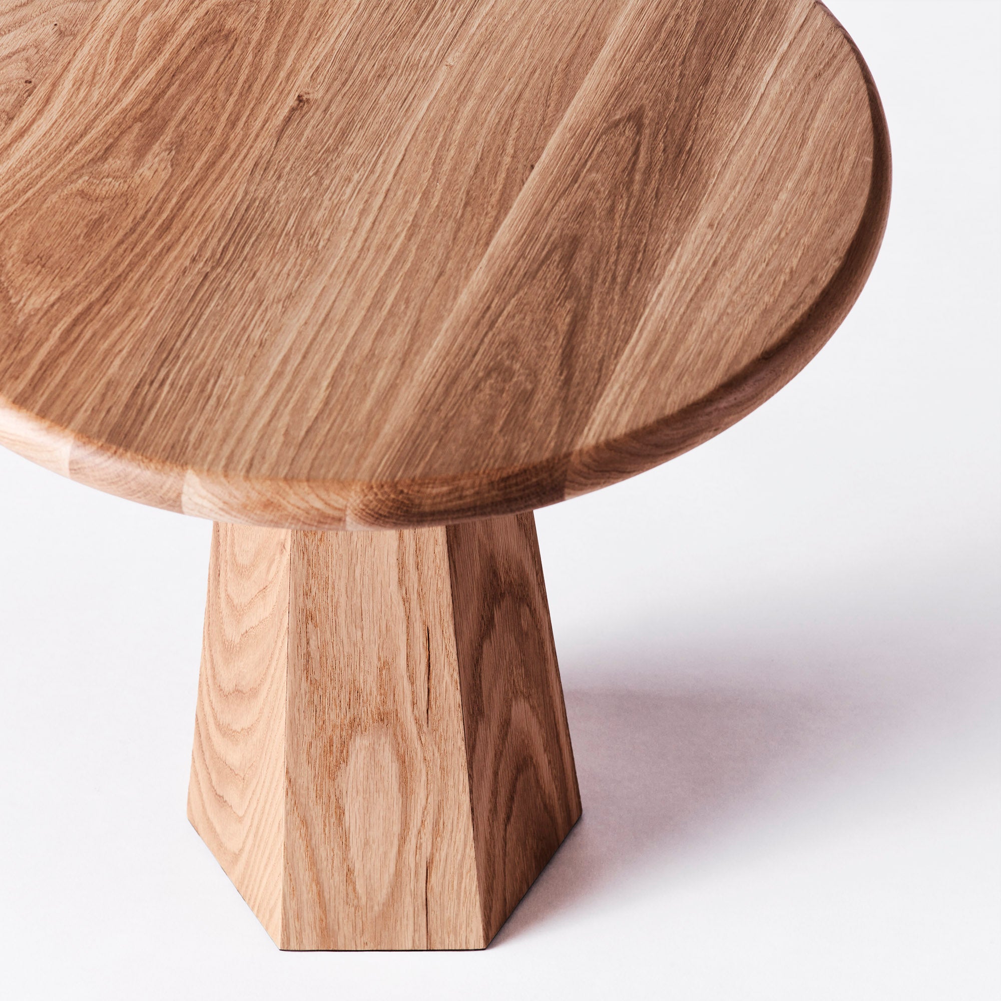 Hexagon Side Table Oak