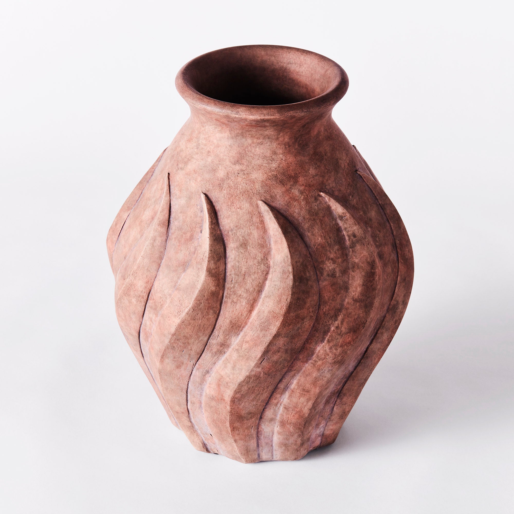 Swirl Vase Brown Large