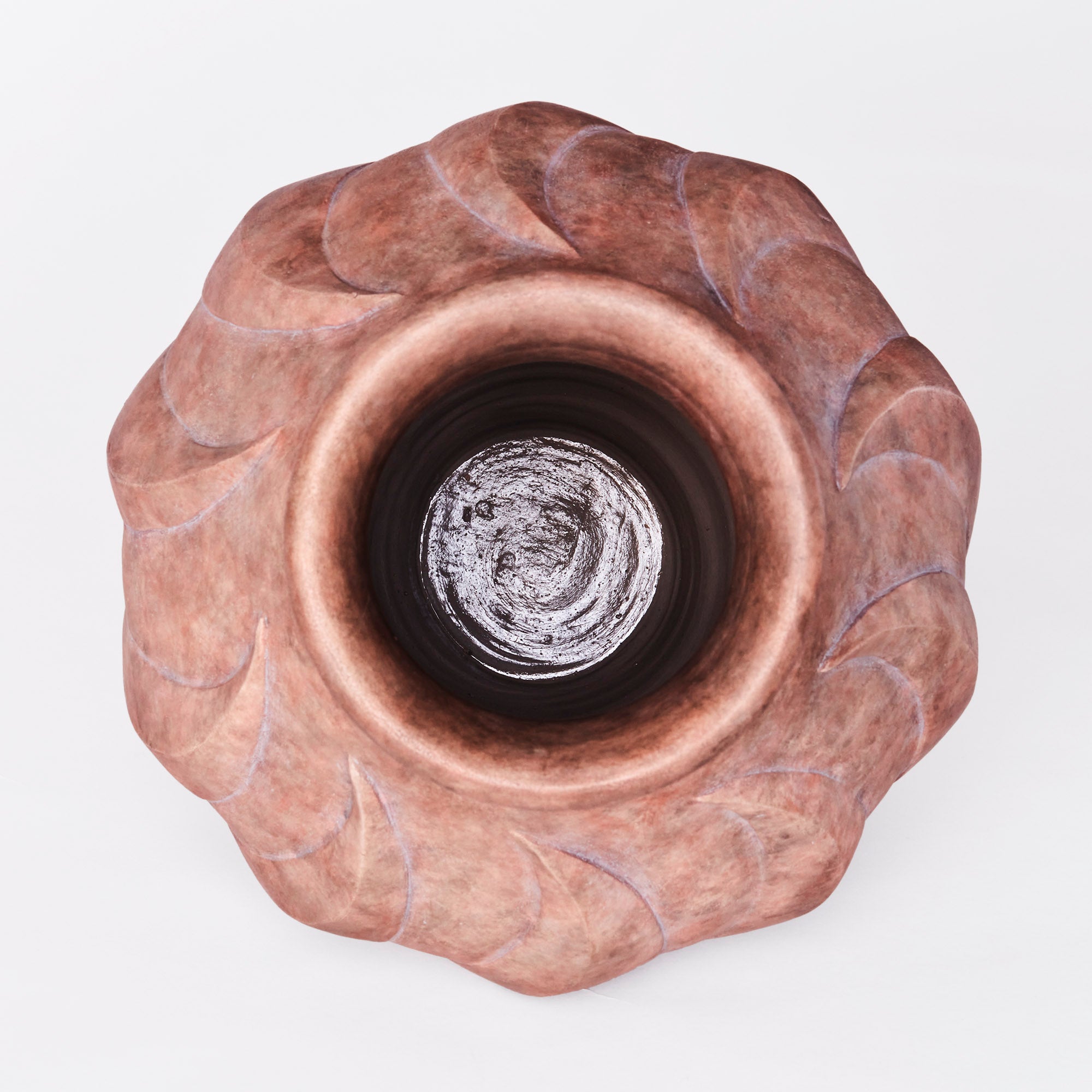 Swirl Vase Large Brown