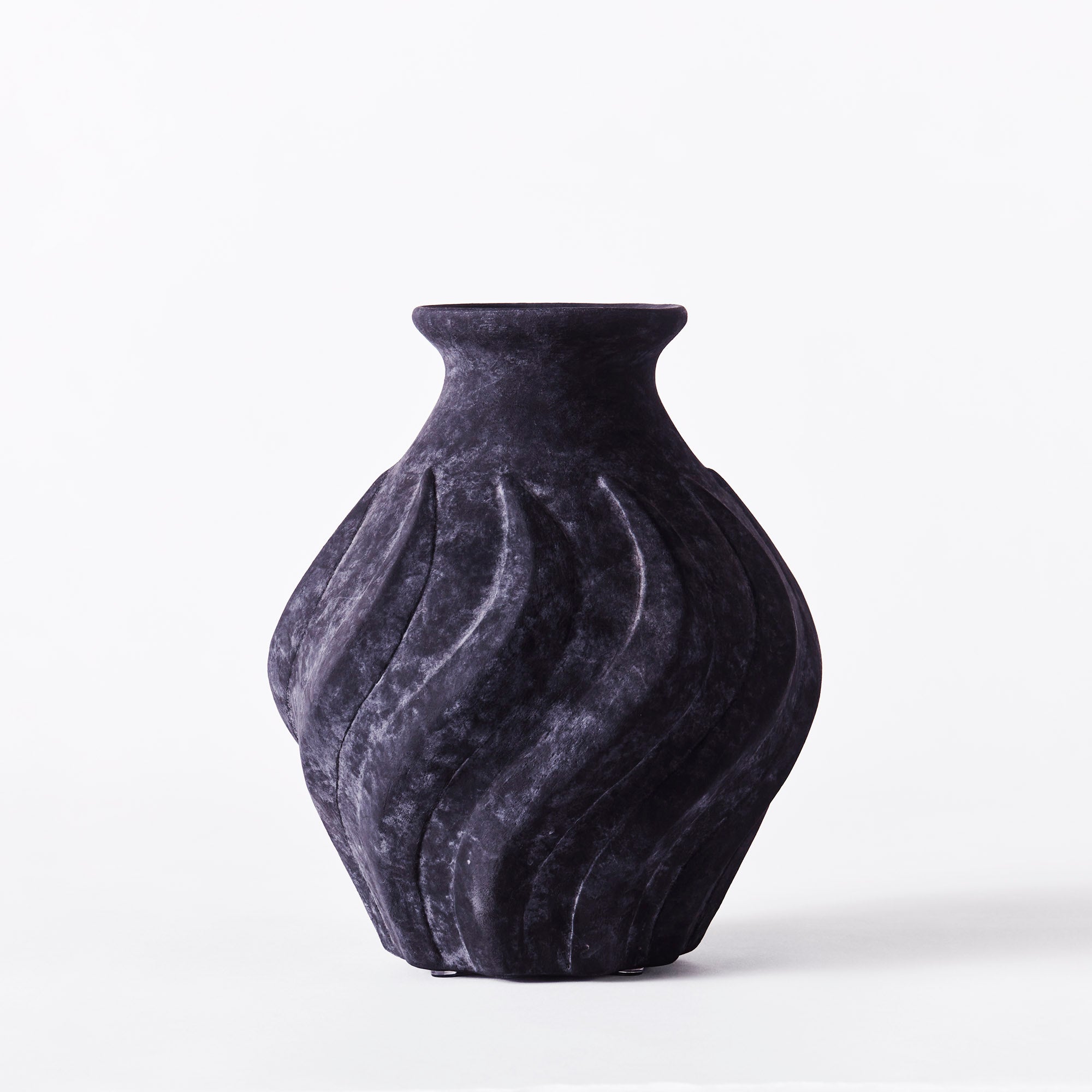 Swirl Vase Black Small