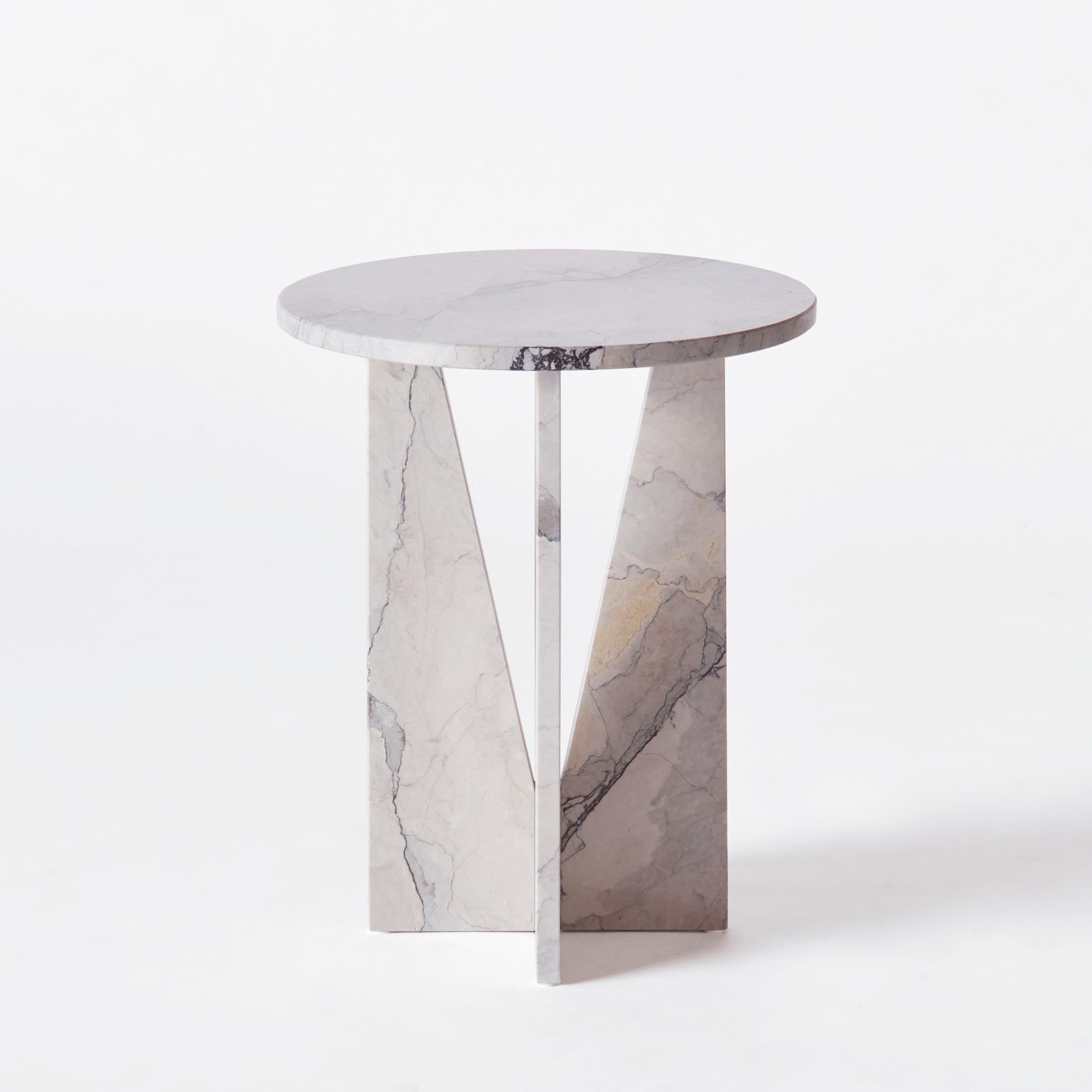 V Side Table Albanian Grey