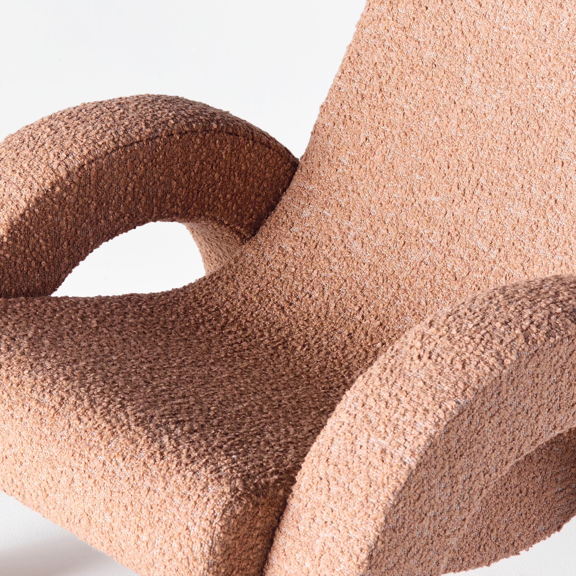 Arco Lounge Chair Small Boucle Pink