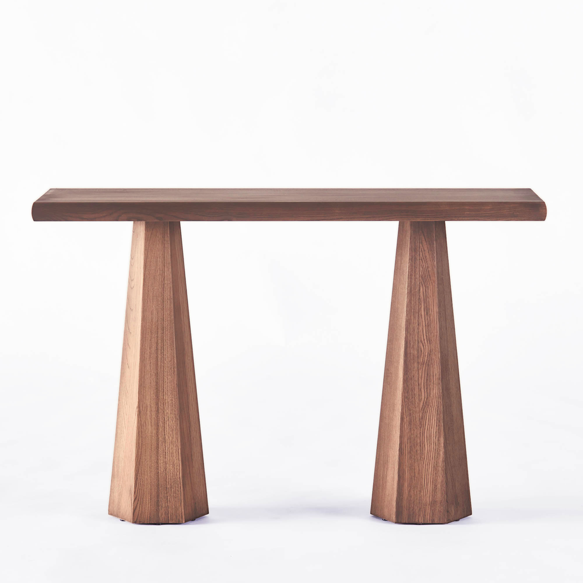 Hexagon Console Table Stained Ash – Dusty Deco