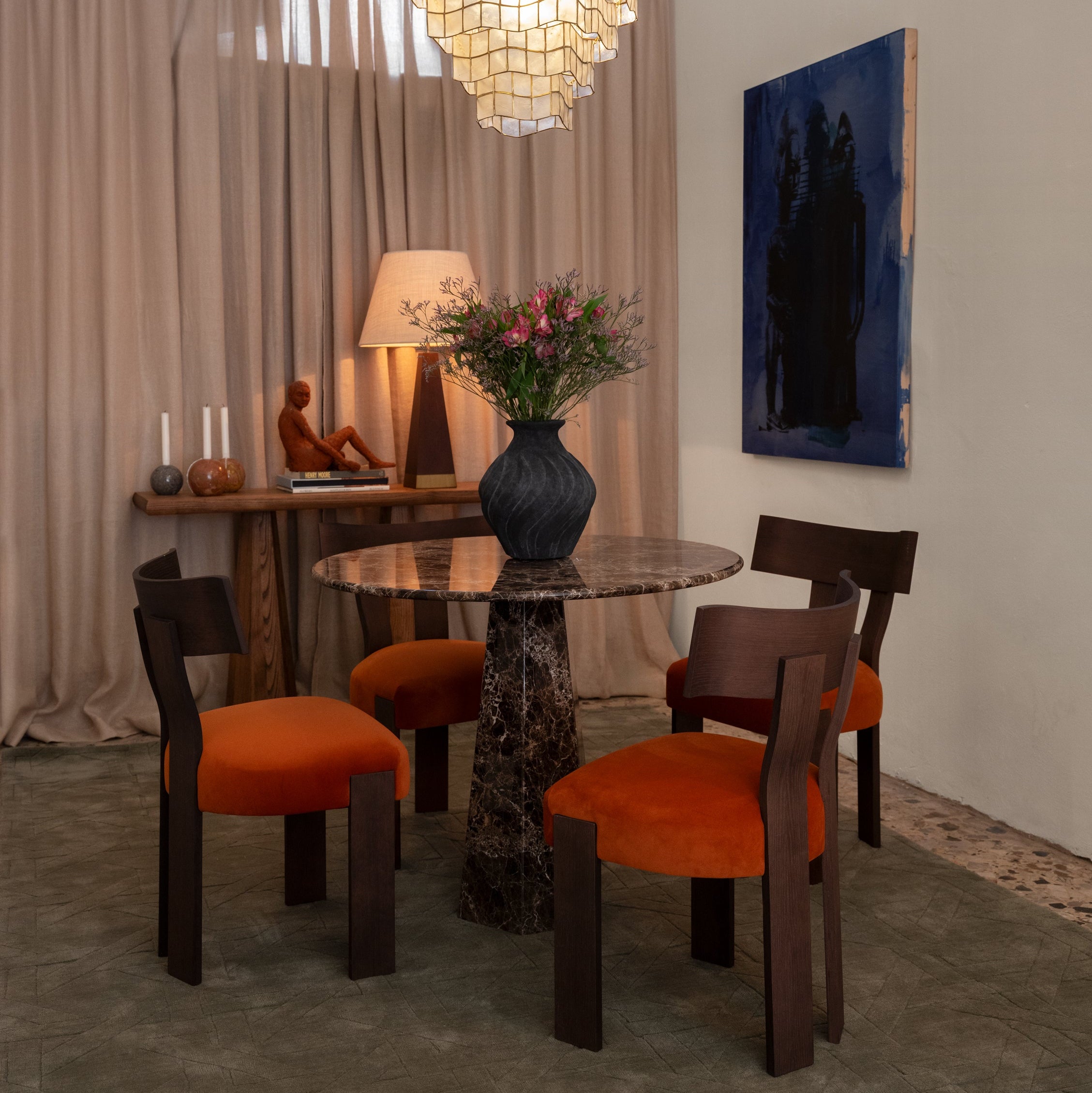 Swirl Vase Small Black