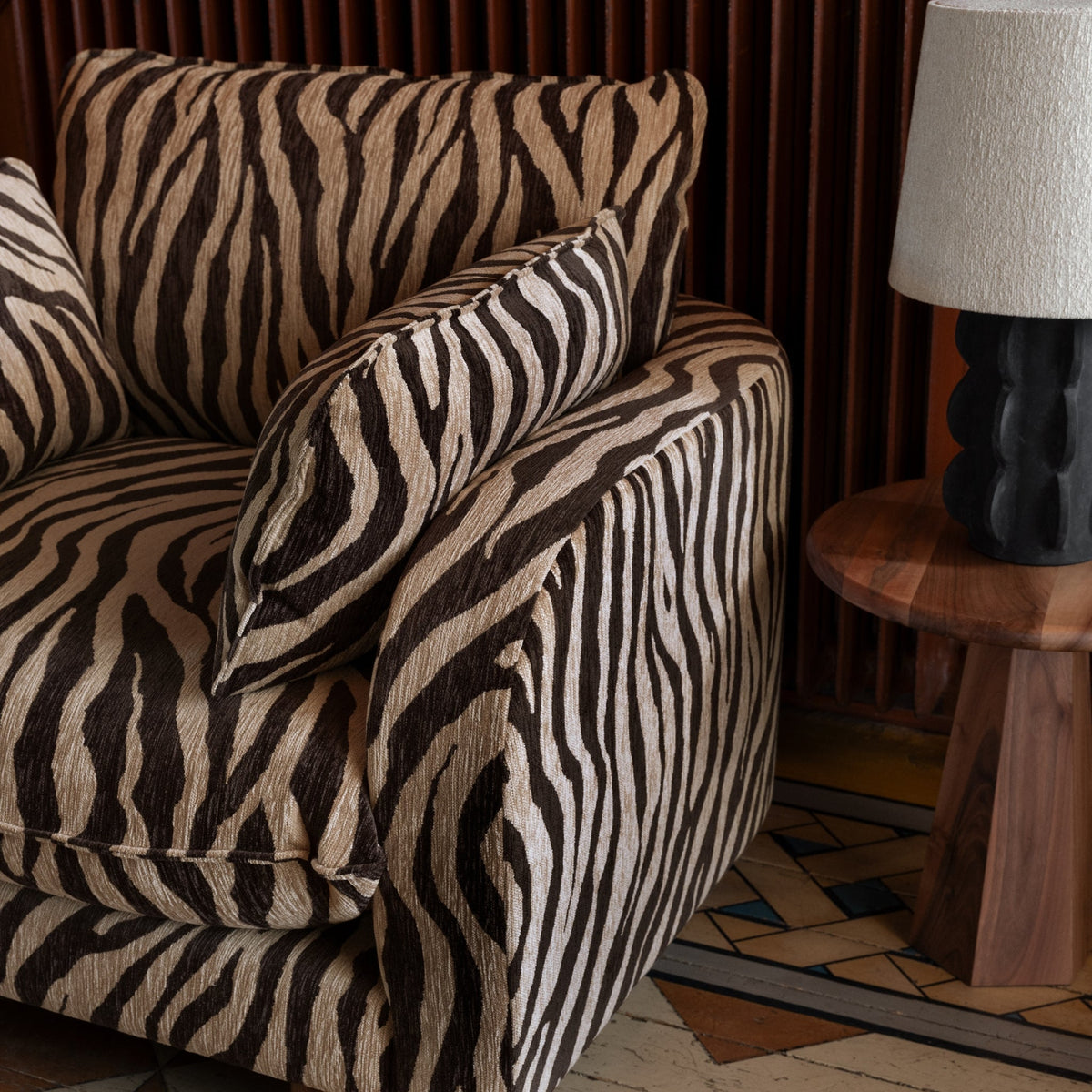 Miles Armchair Zebra