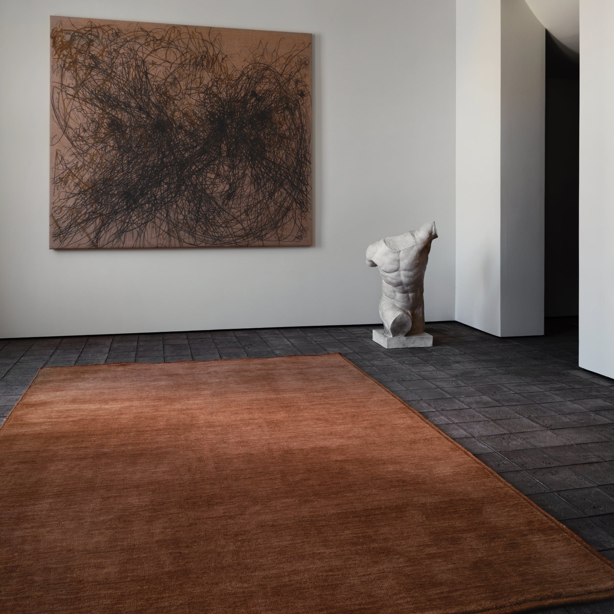 Palette Rug Rust