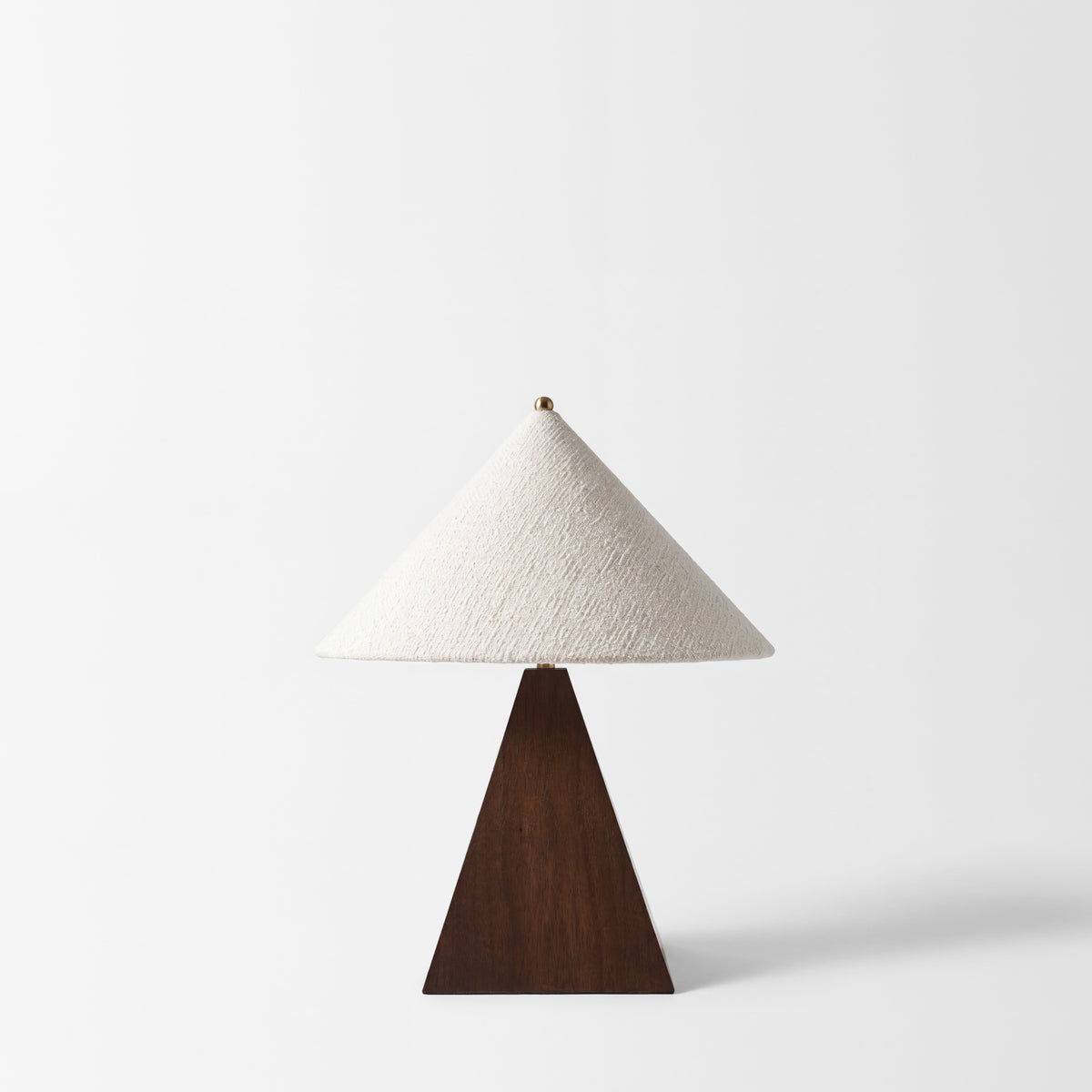 Pyramid Table Lamp Small White