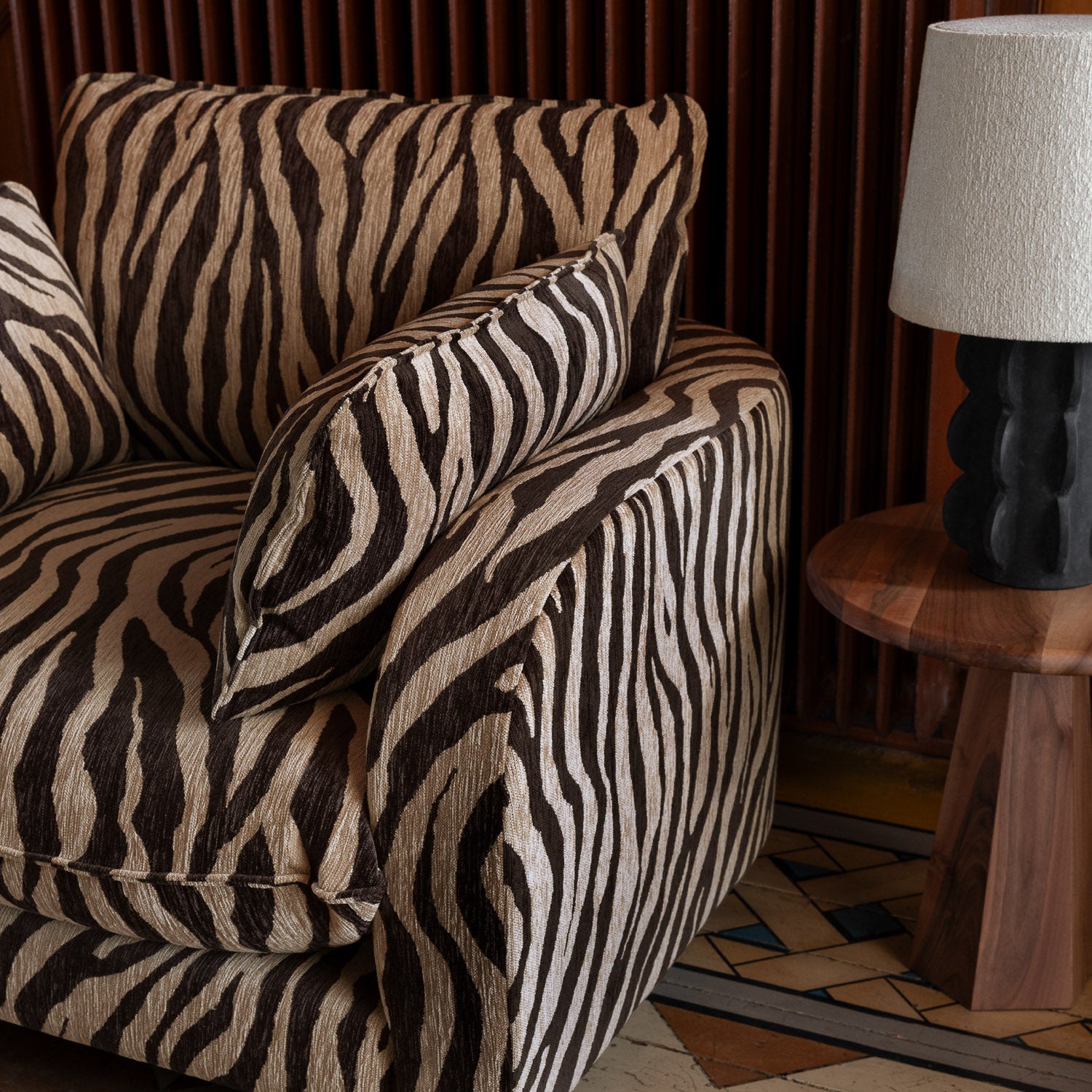 Miles Armchair Zebra