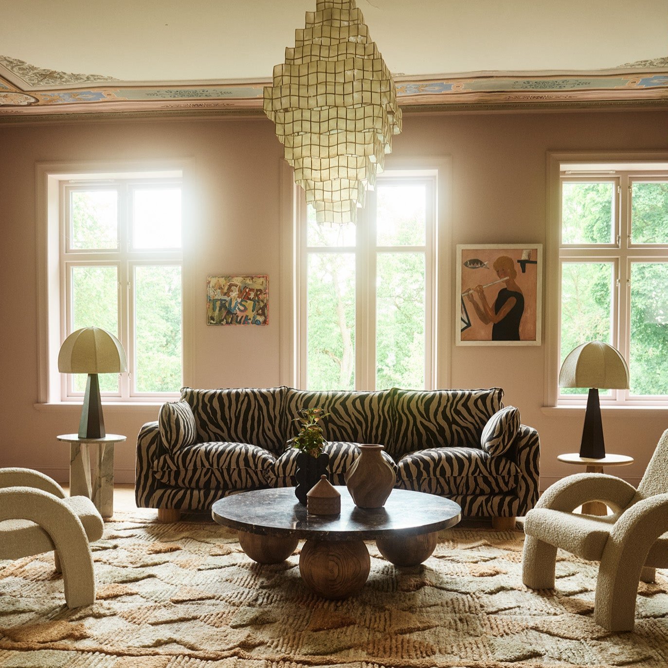 Swirl Vase Small Brown