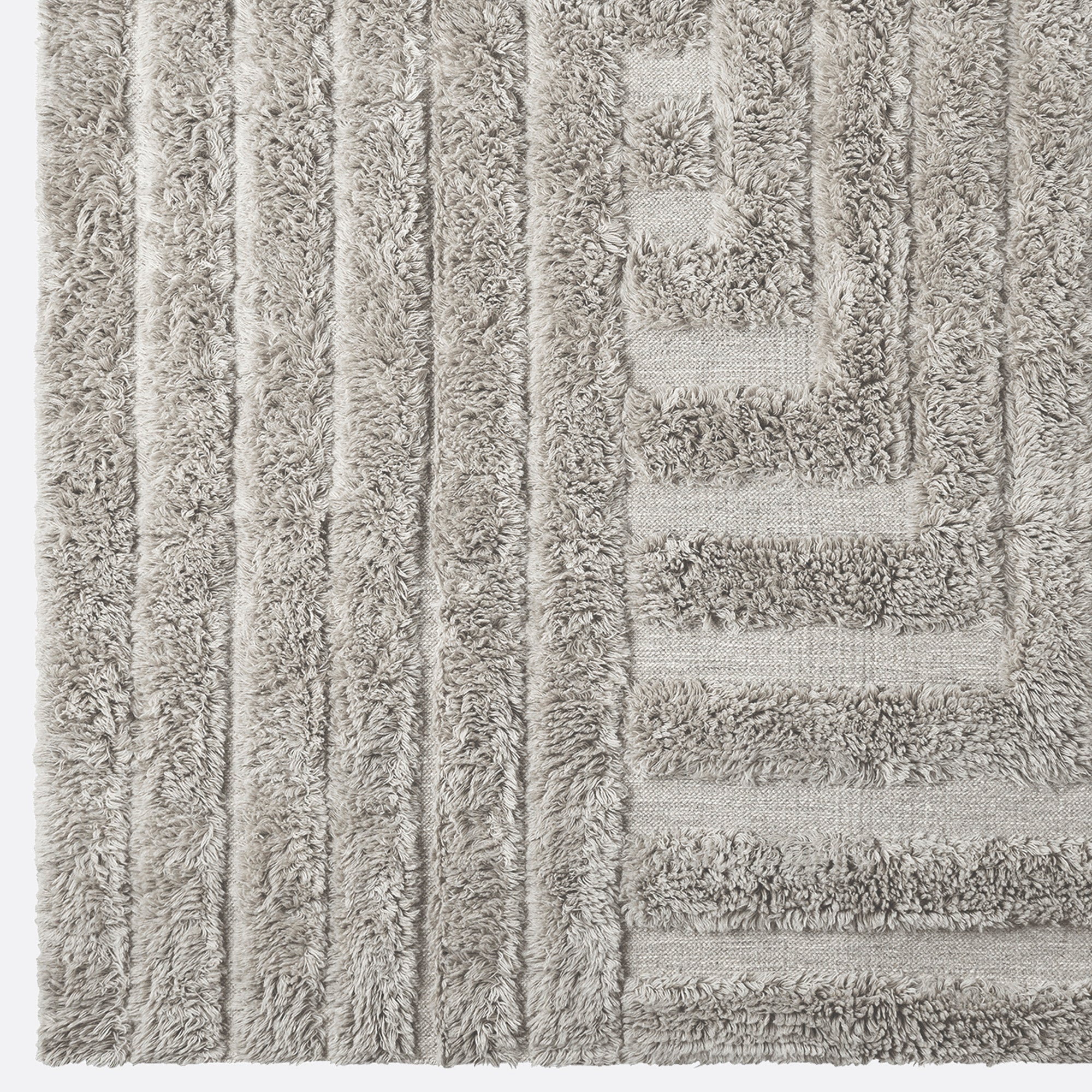 Shaggy Labyrinth Rug Grey