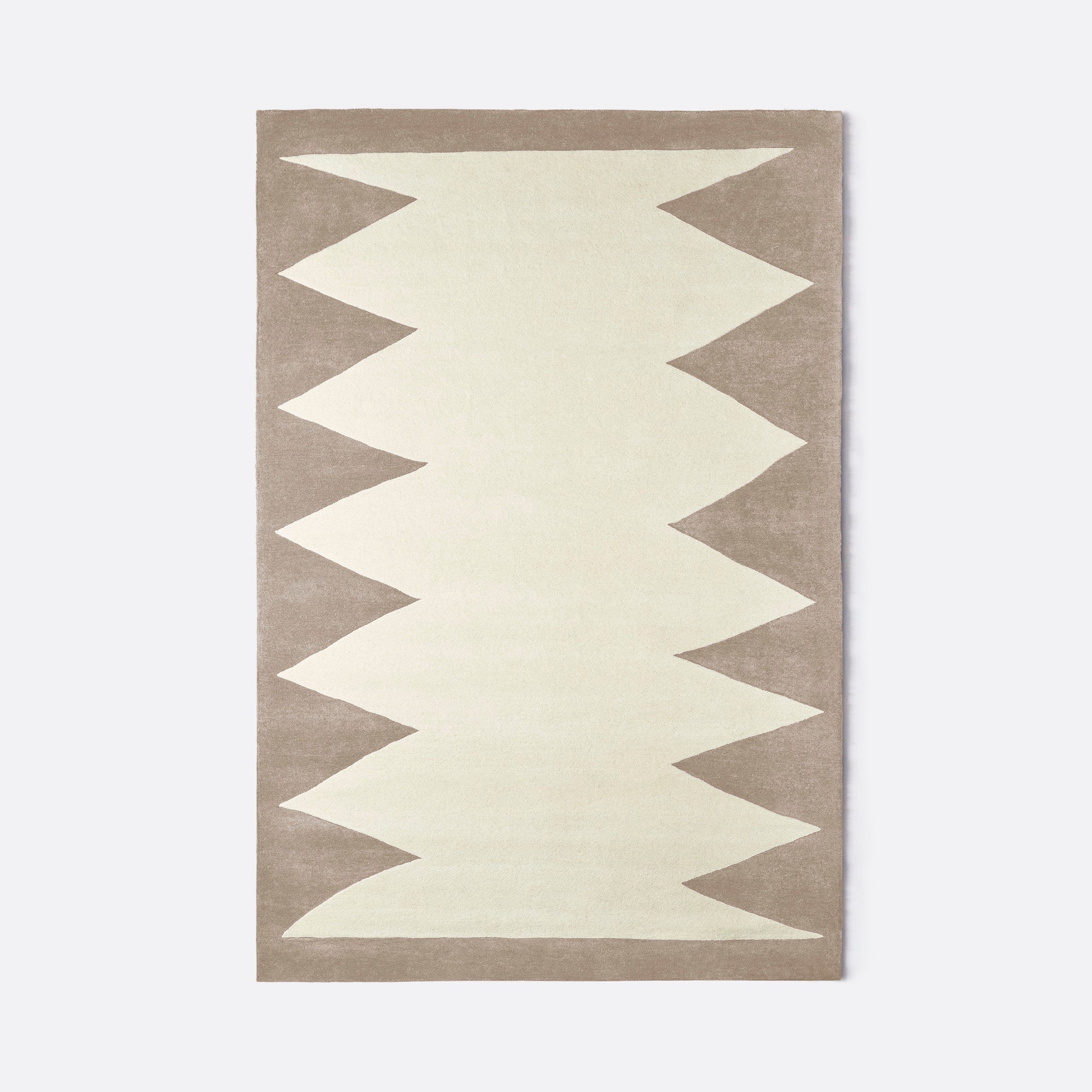 Zig Zag Rug Beige