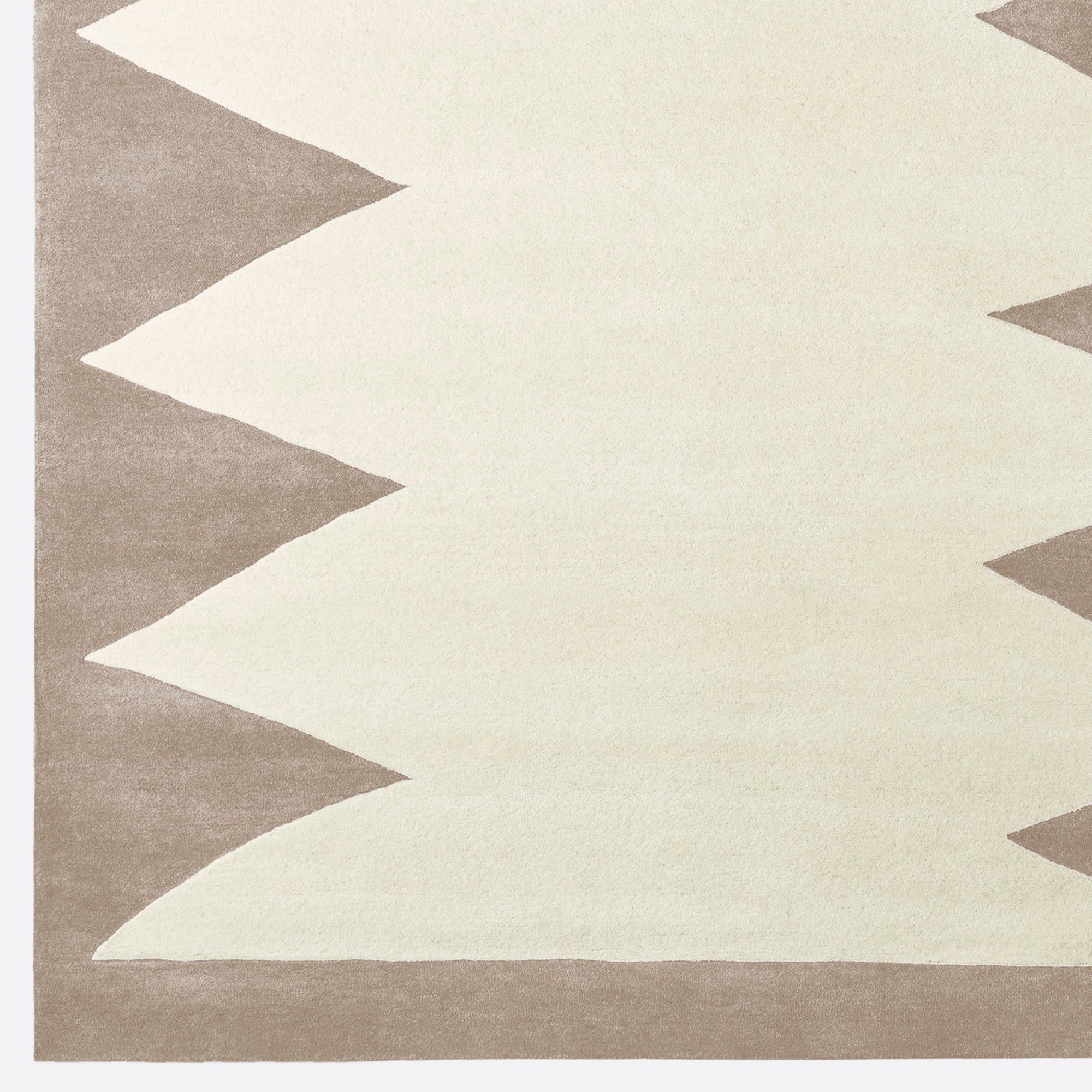 Zig Zag Rug Beige