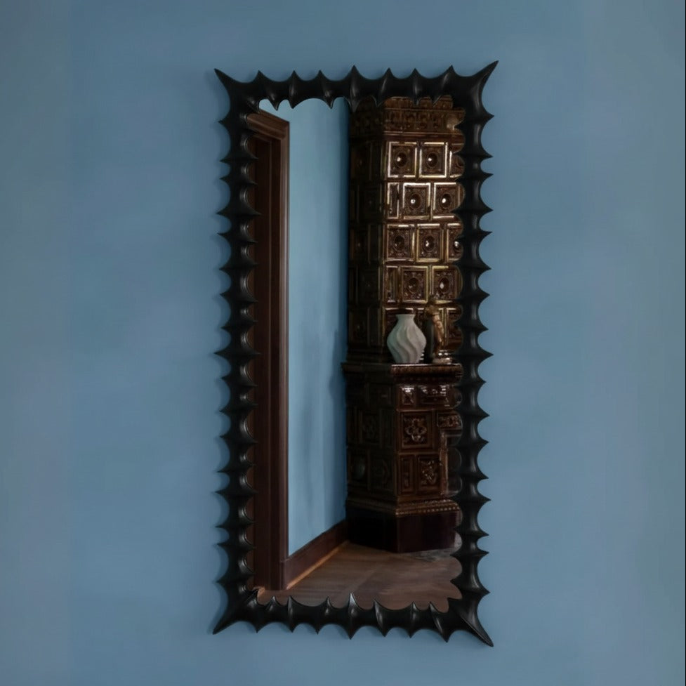 Brutalist Mirror Large Black