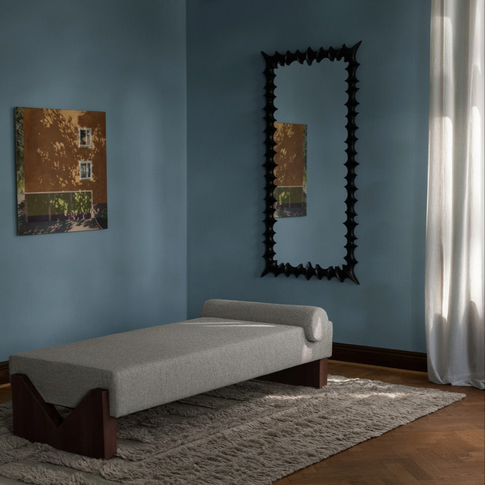 Brutalist Mirror Large Black