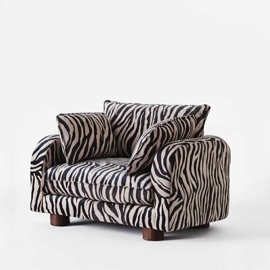 Miles Loveseat Zebra