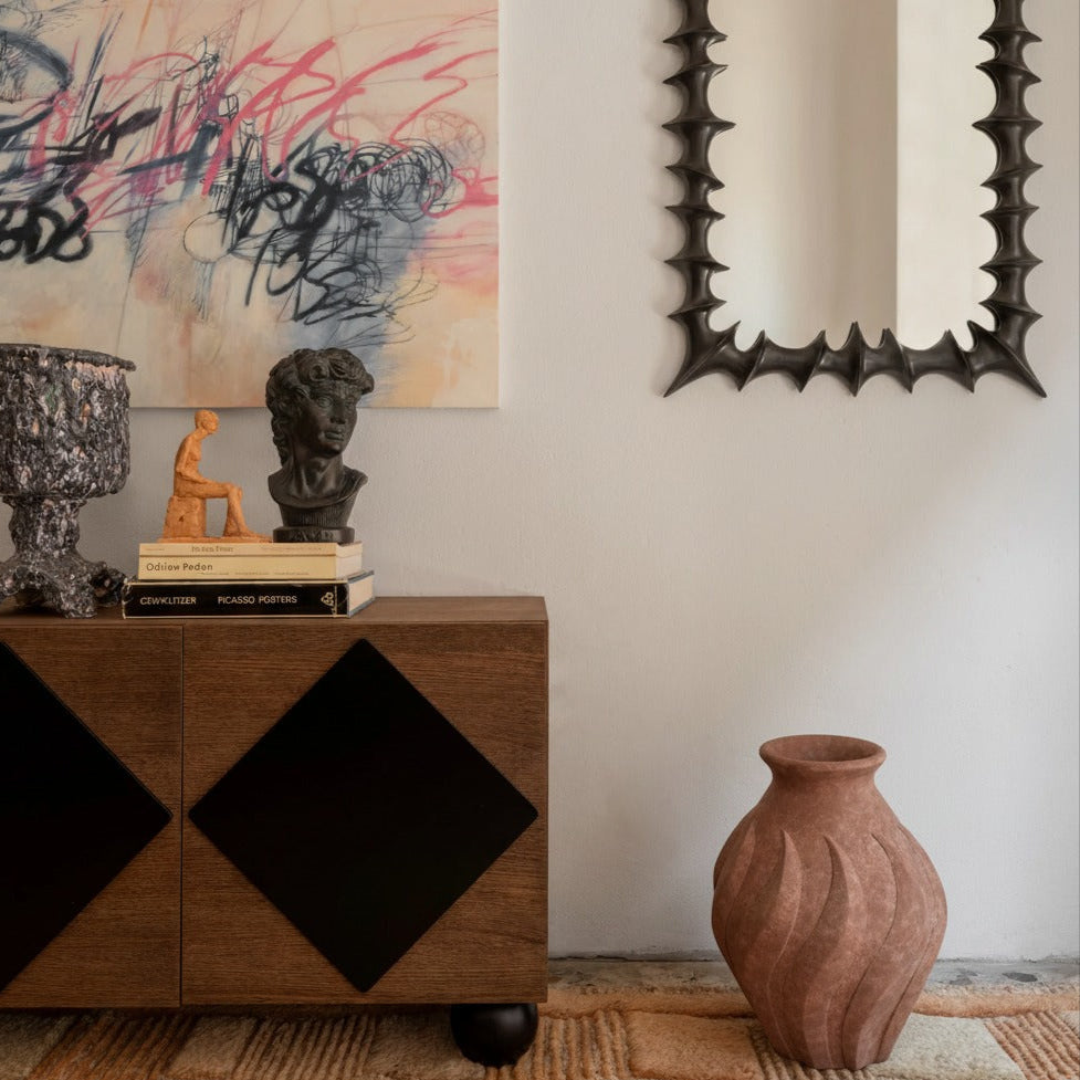 Swirl Vase Large Brown