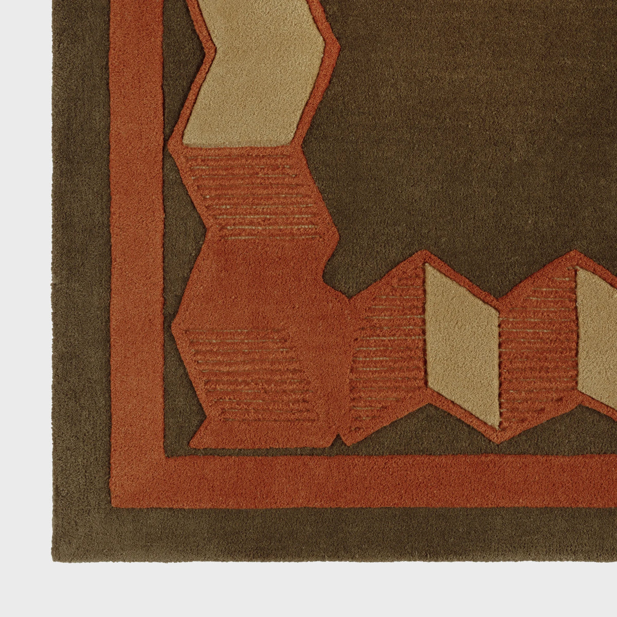 Origami Rug Olive