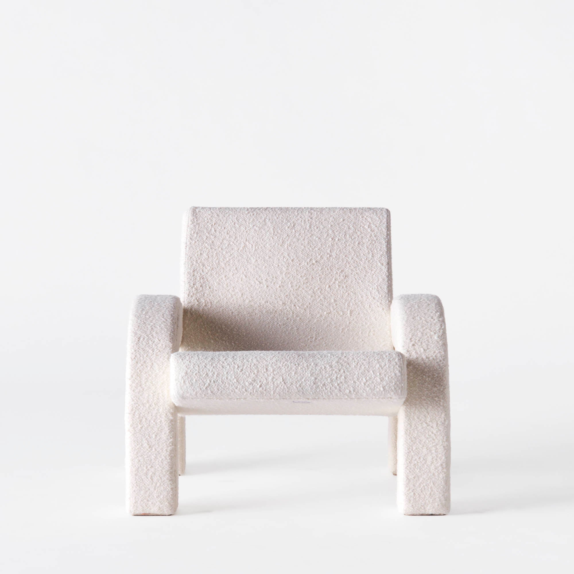 Arco Lounge Chair Boucle White