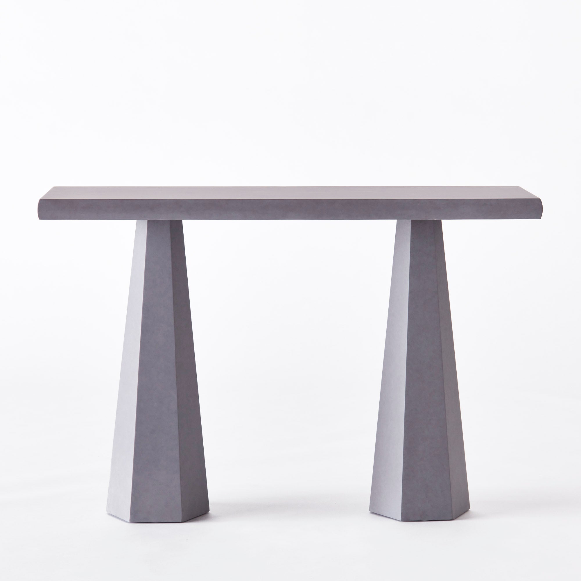 Hexagon Console Table Grey