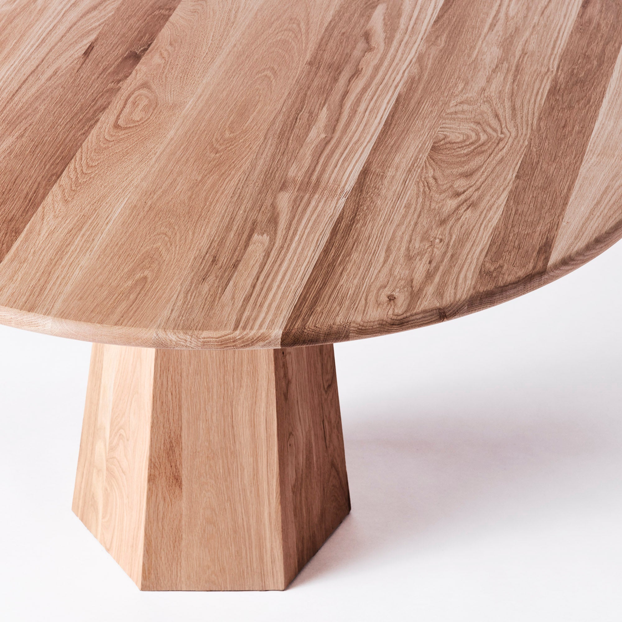 Hexagon Dining Table Oak