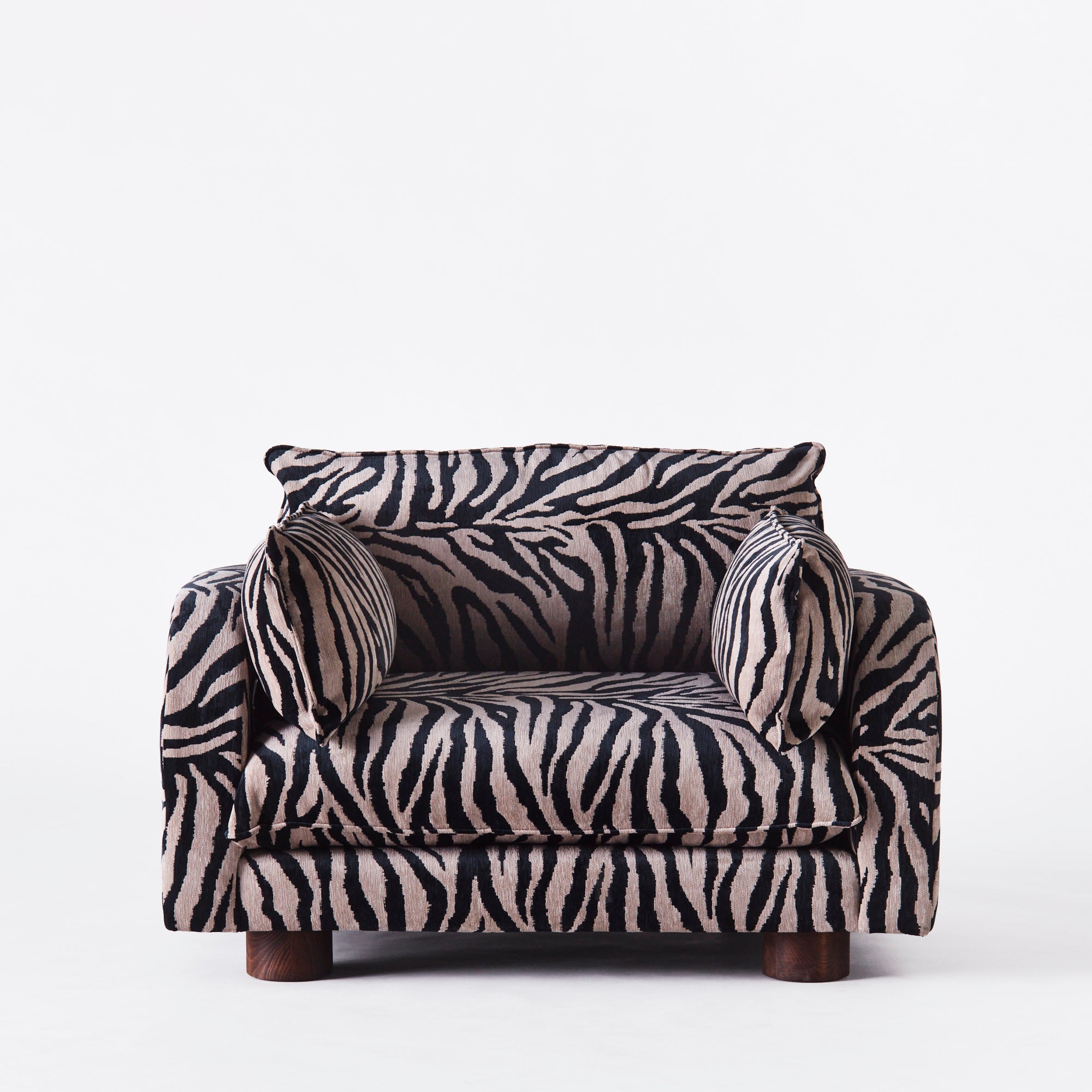 Miles Love Seat Zebra