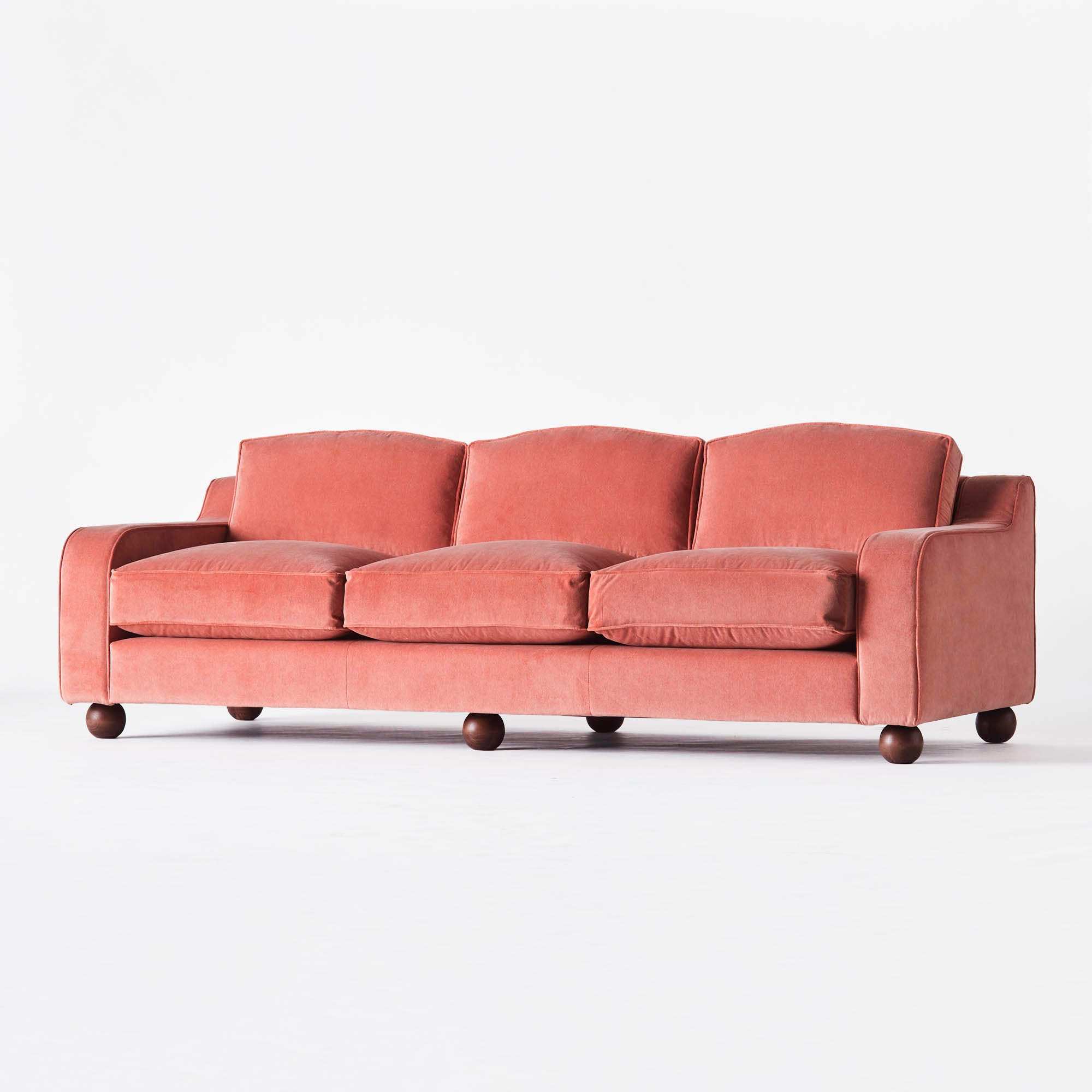Lola Sofa Velvet Vintage Pink