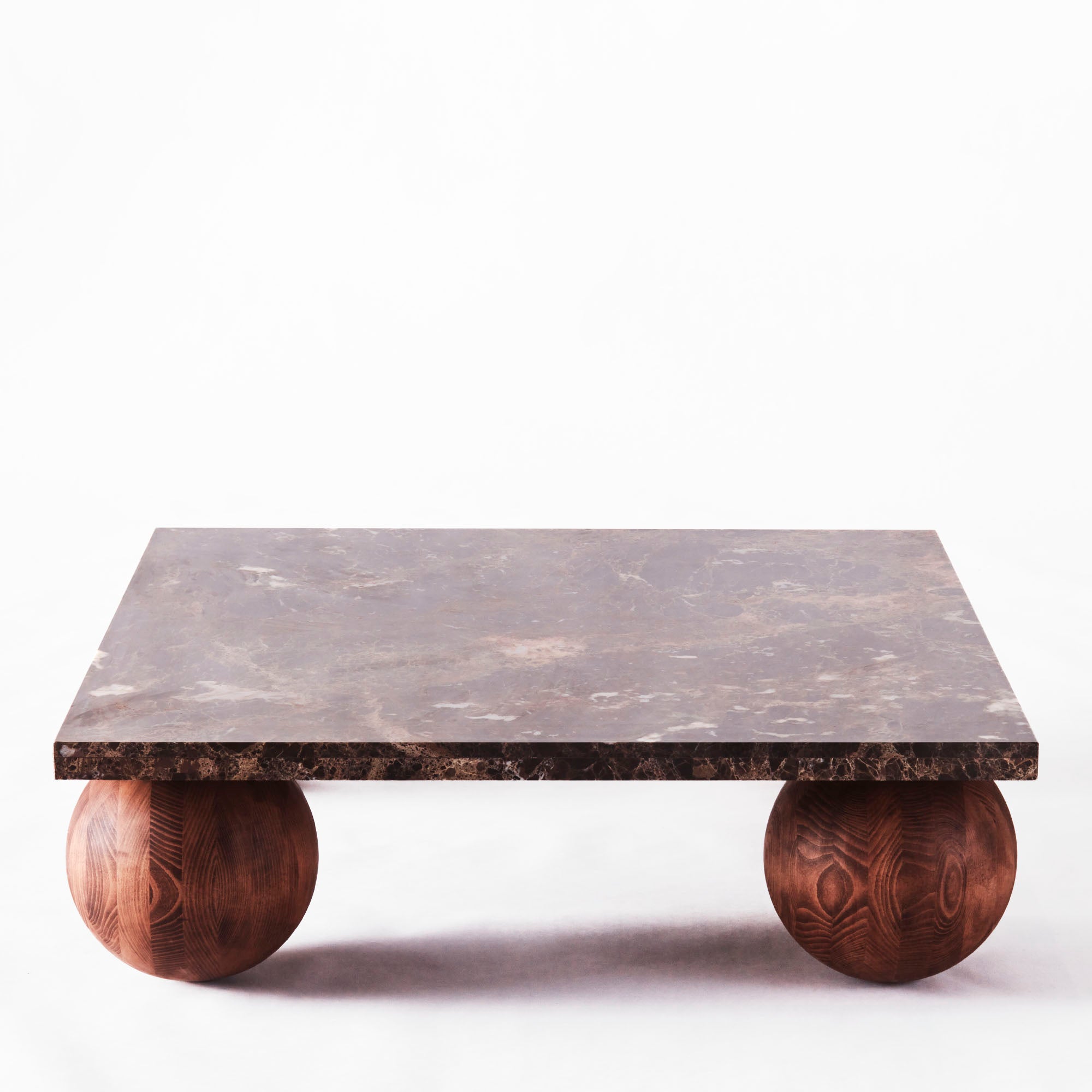 Sphere Square Sofa Table Dark Emperador