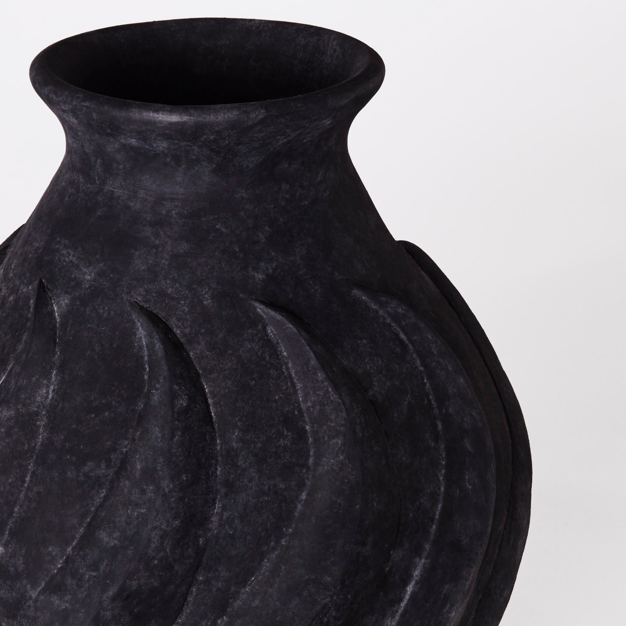 Swirl Vase Black Large