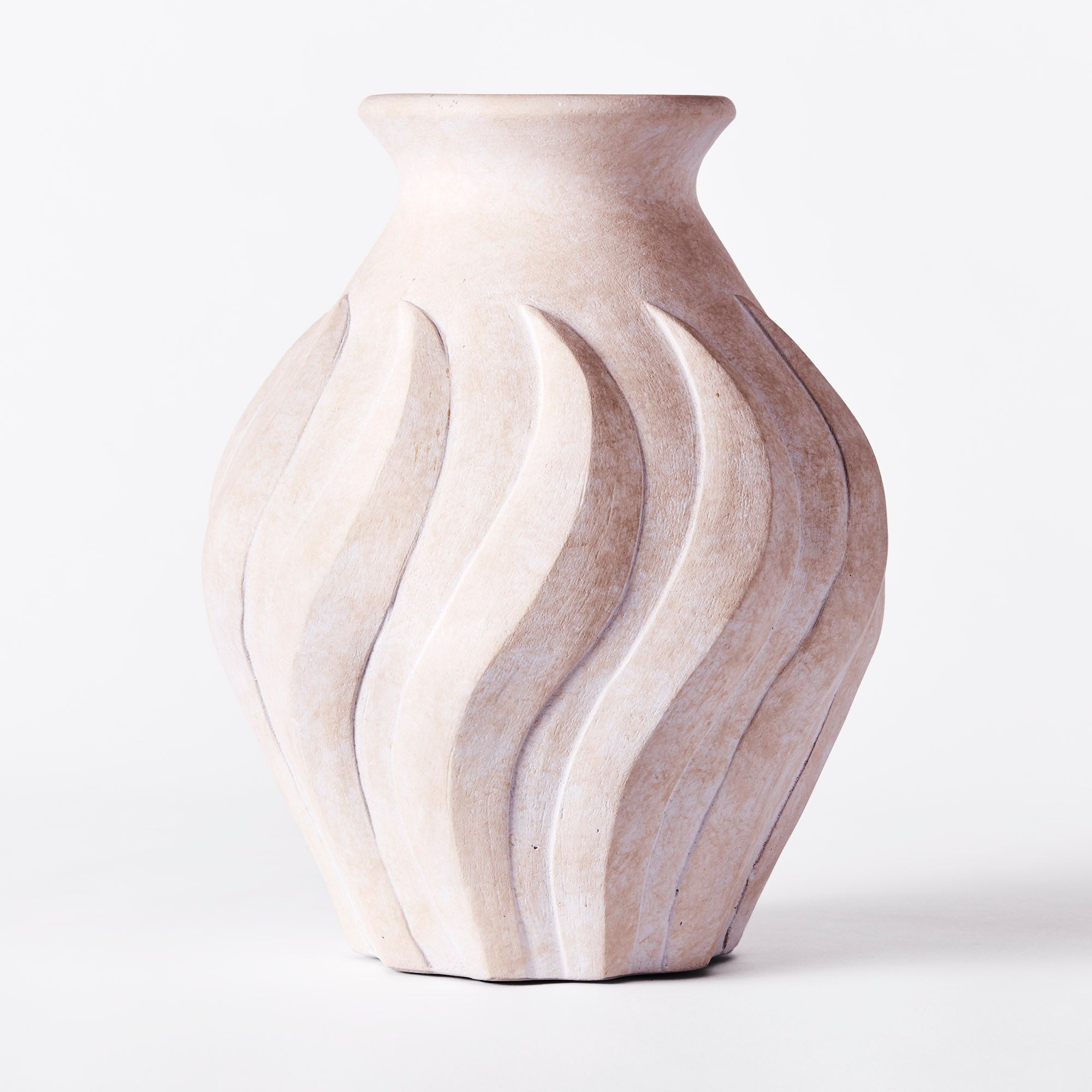Swirl Vase Large White – Dusty Deco