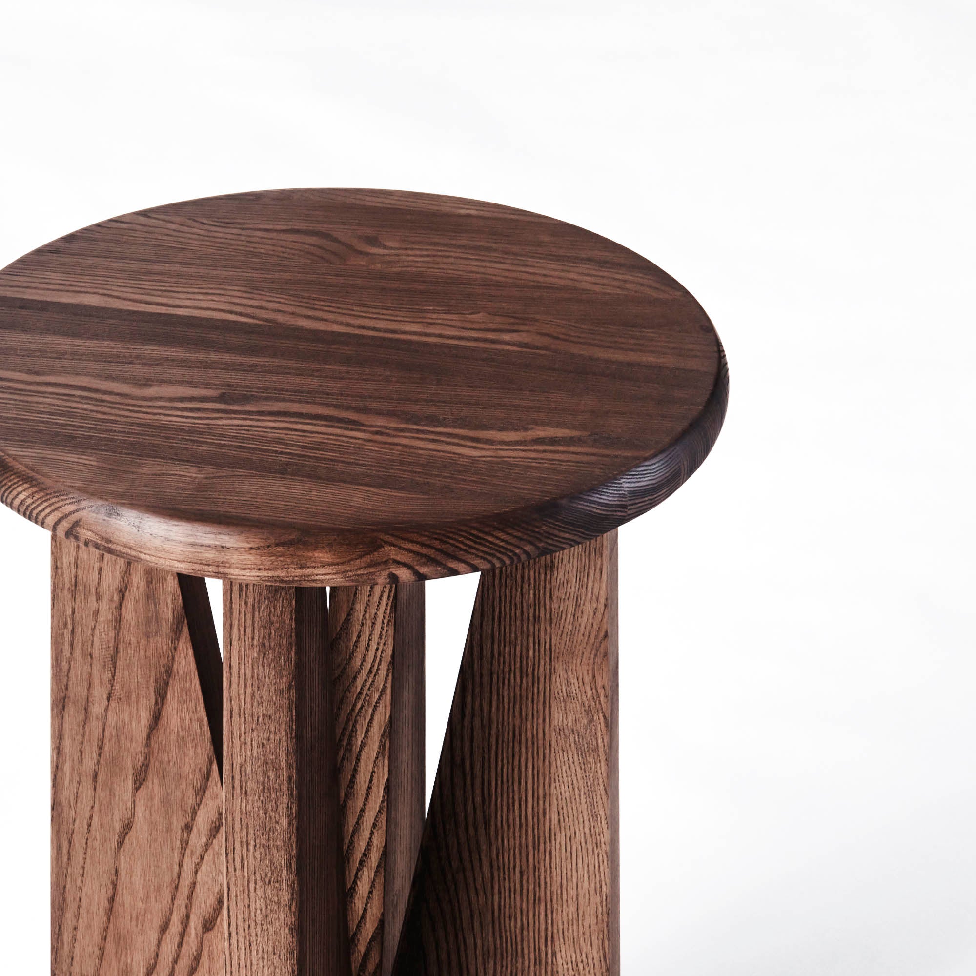 V Side Table Stained Ash