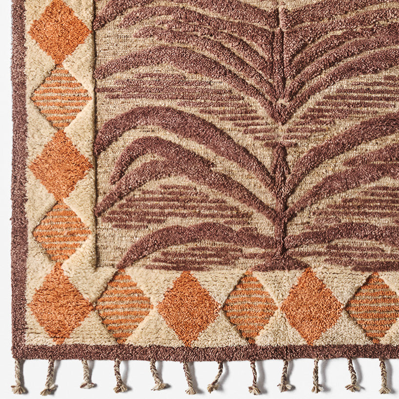 Wildcat Rug Burnt Brown