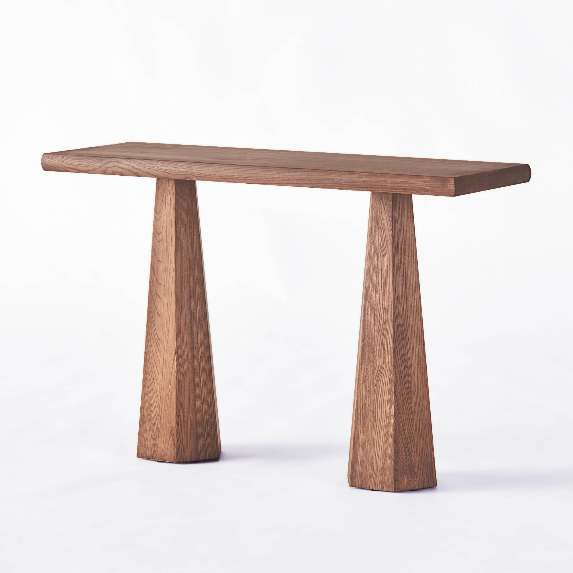 Hexagon Console Table Stained Ash
