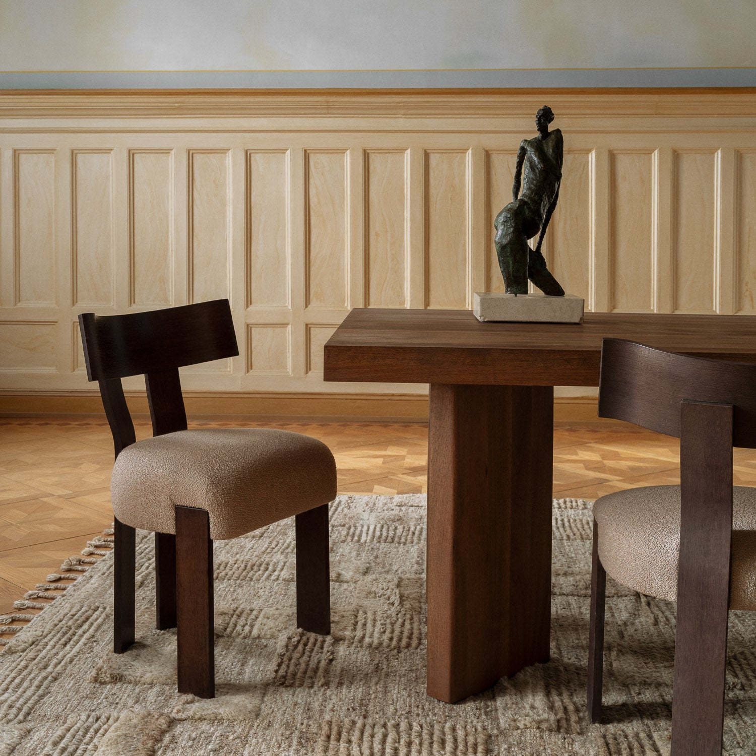 Alba Chair Beige Pink