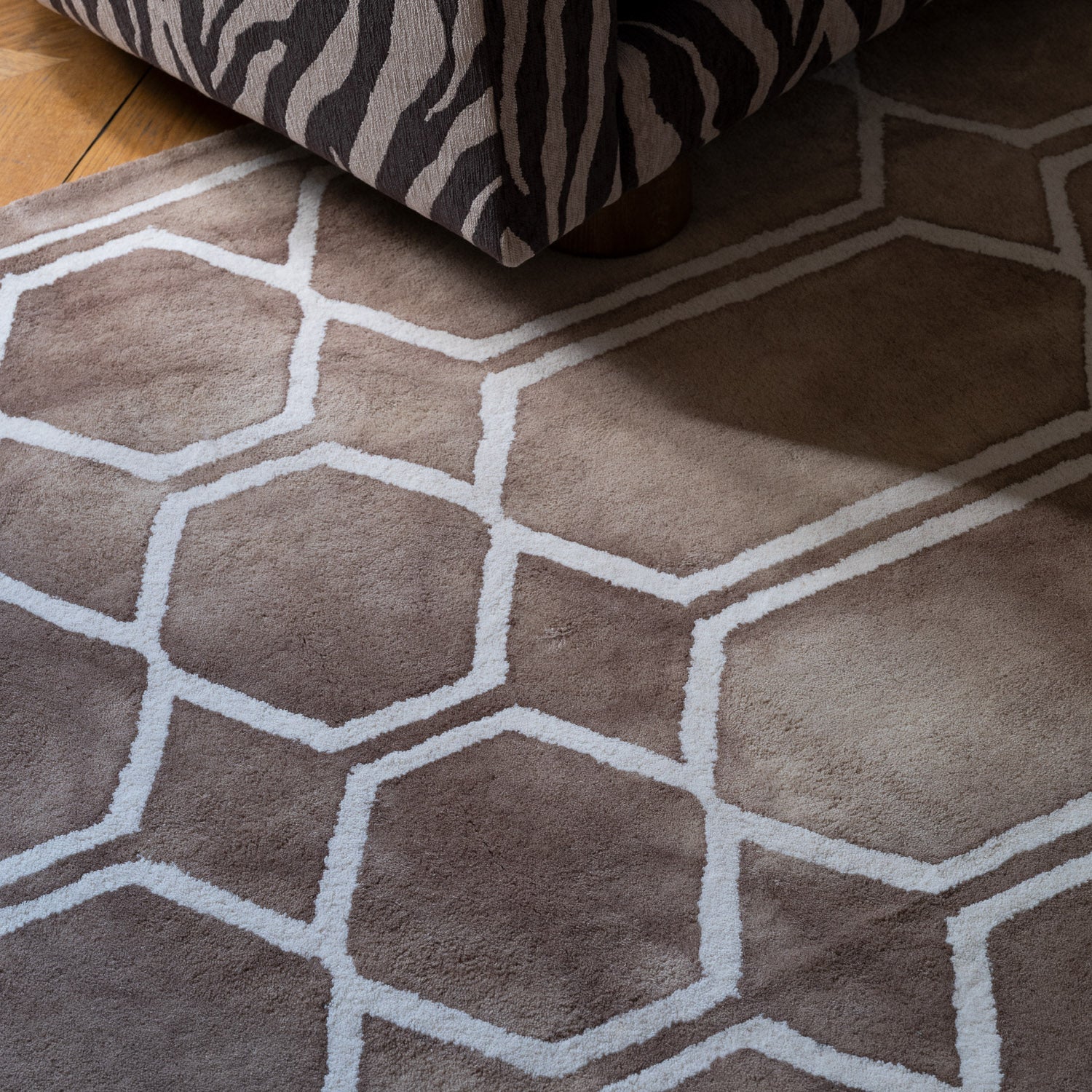 Tie Dye Rug Beige