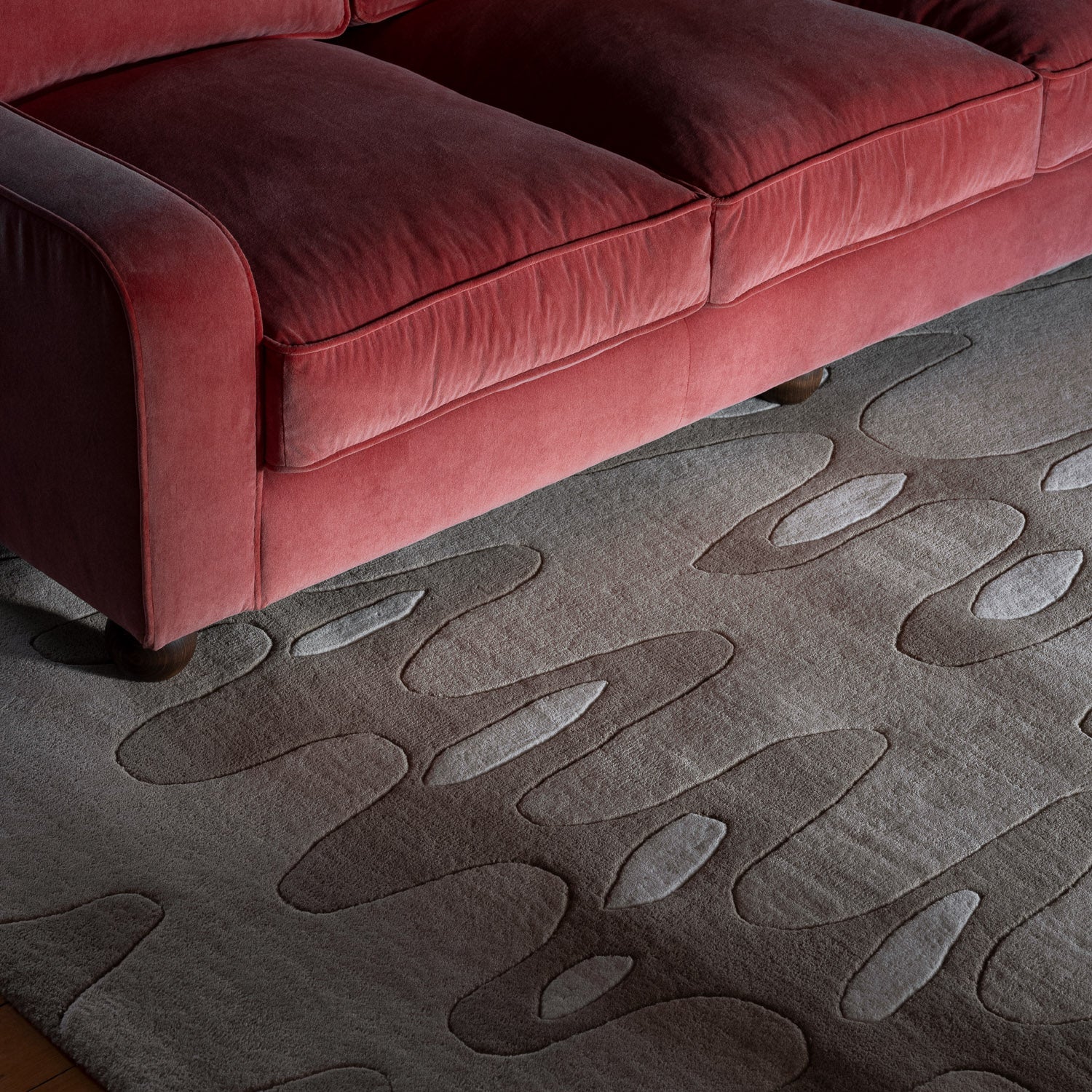 Red Wavy Rug Wavy Rug – Dusty Deco