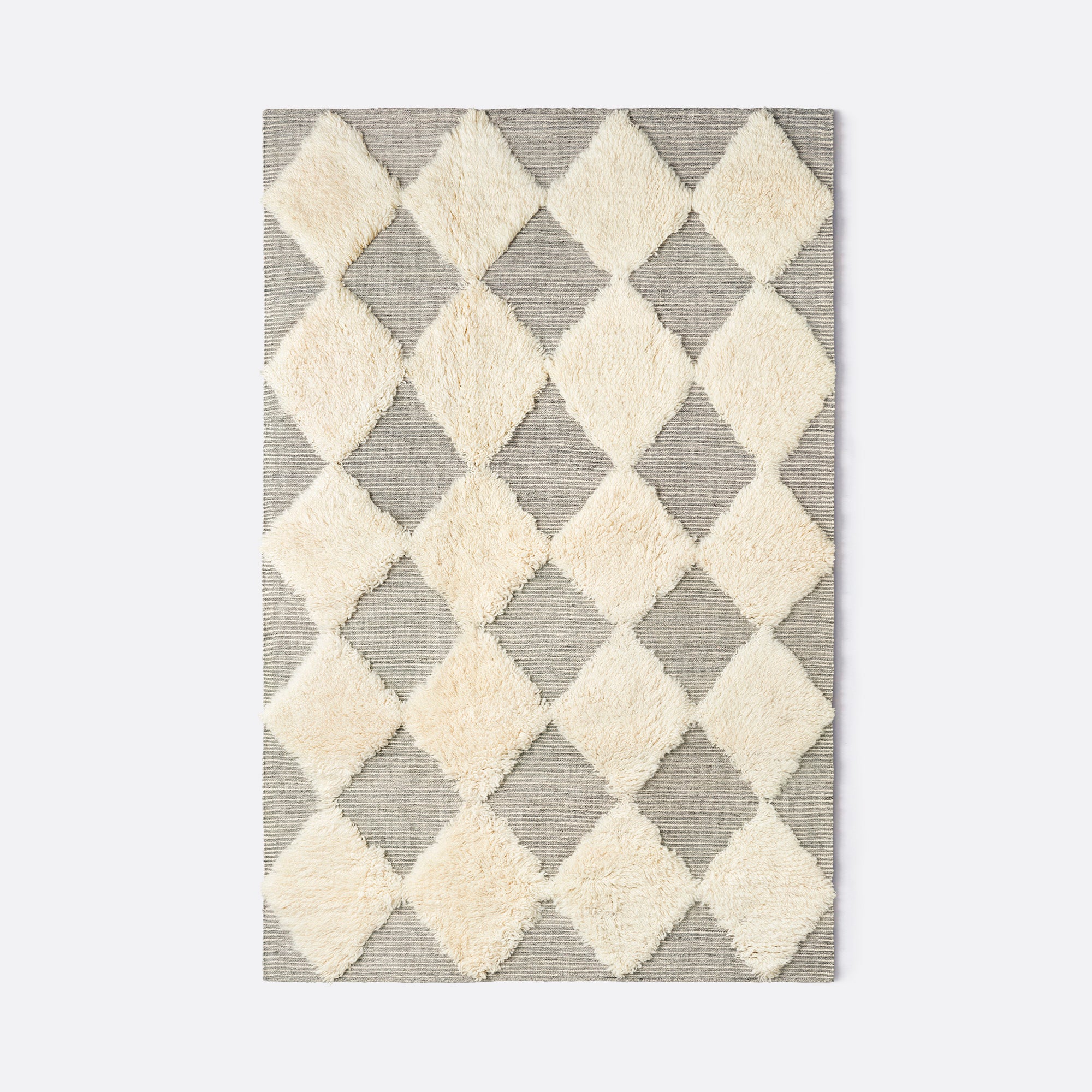 Shaggy Labyrinth Rug Beige – Dusty Deco