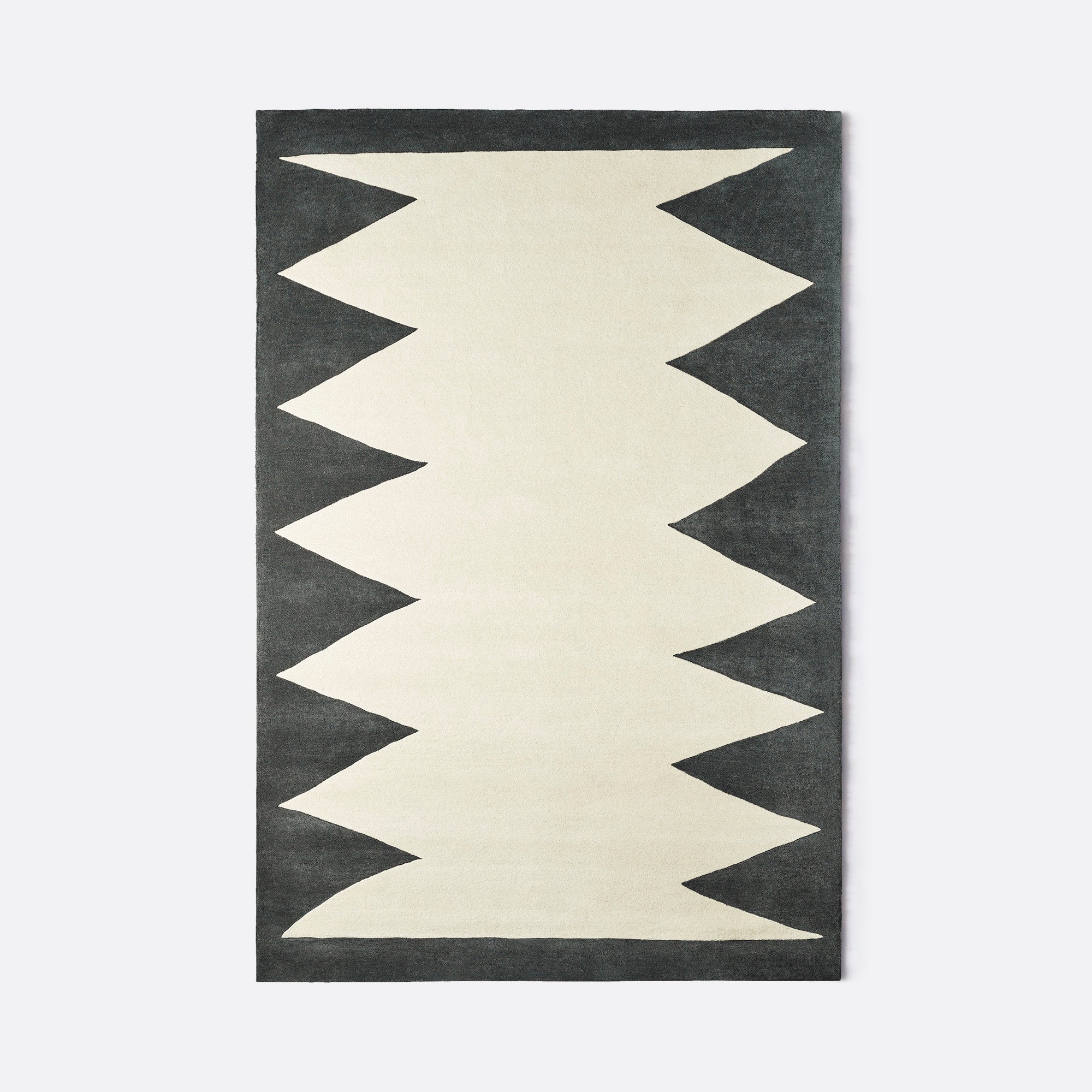 Zig Zag Anthracite Rug