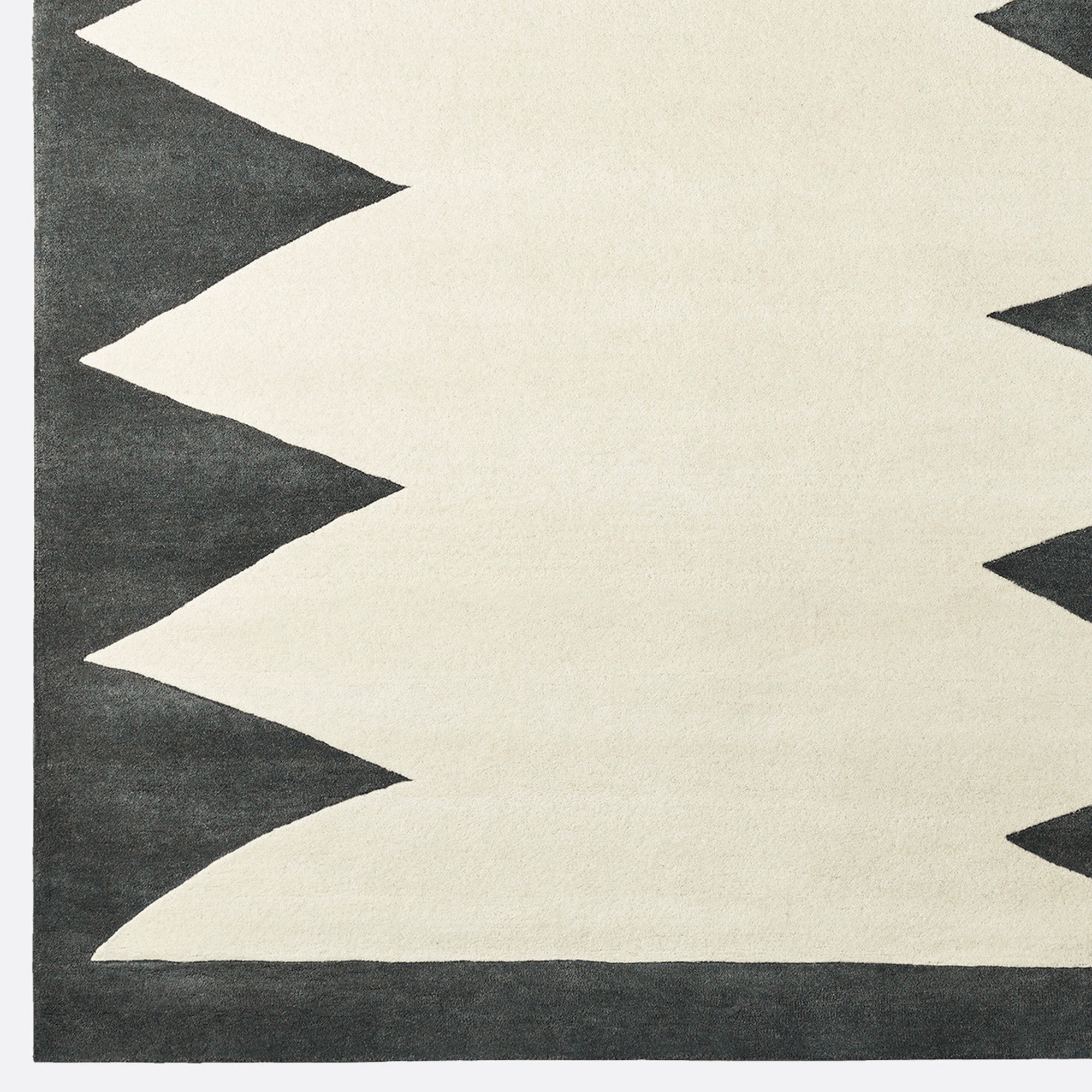 Zig Zag Anthracite Rug