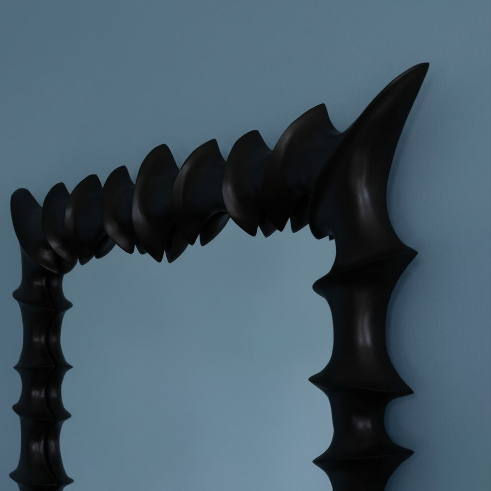 Brutalist Mirror Large Black
